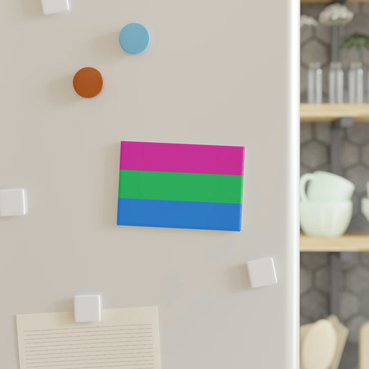 Button Magnet, Polysexual Pride Flag