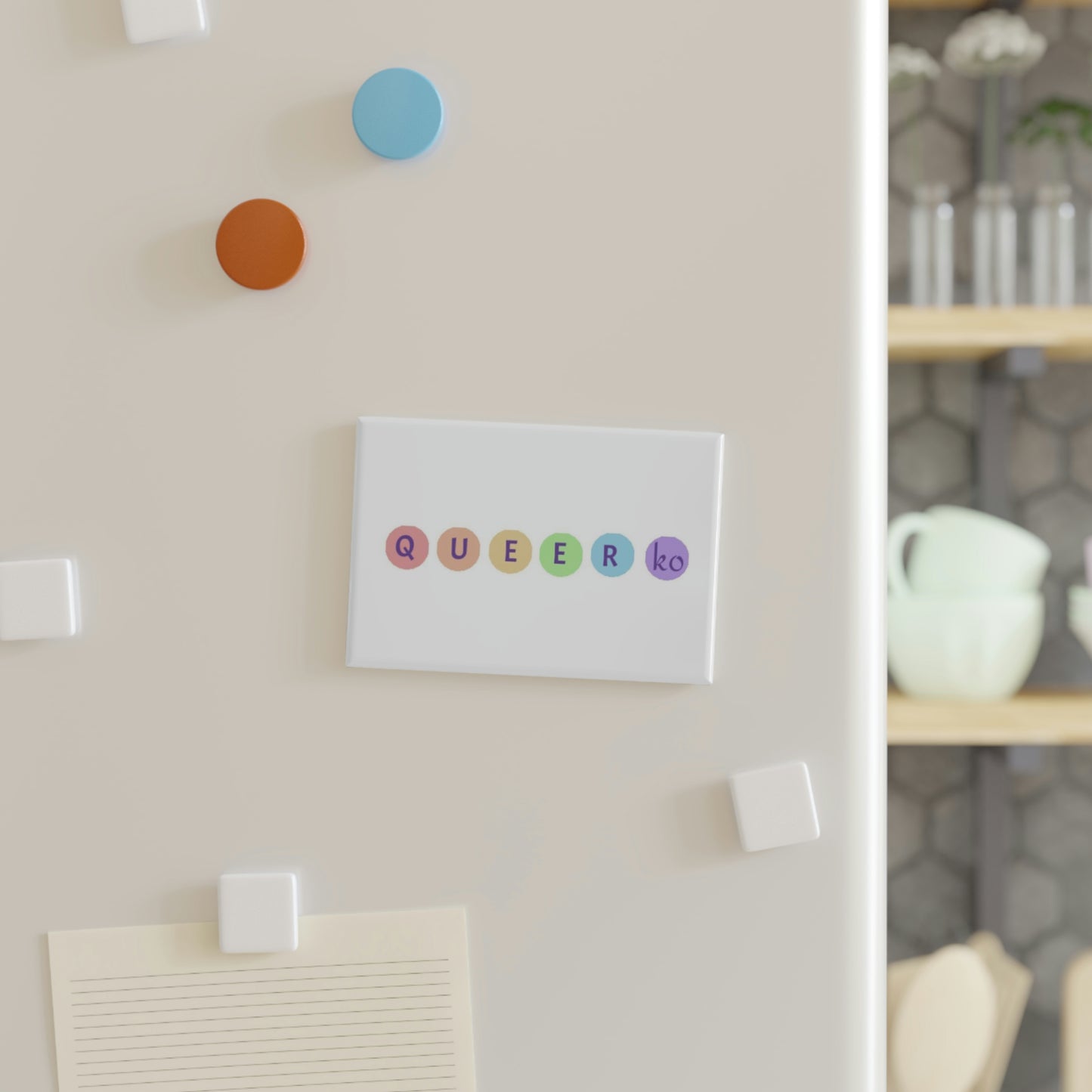 Queerko Brand Button Magnet