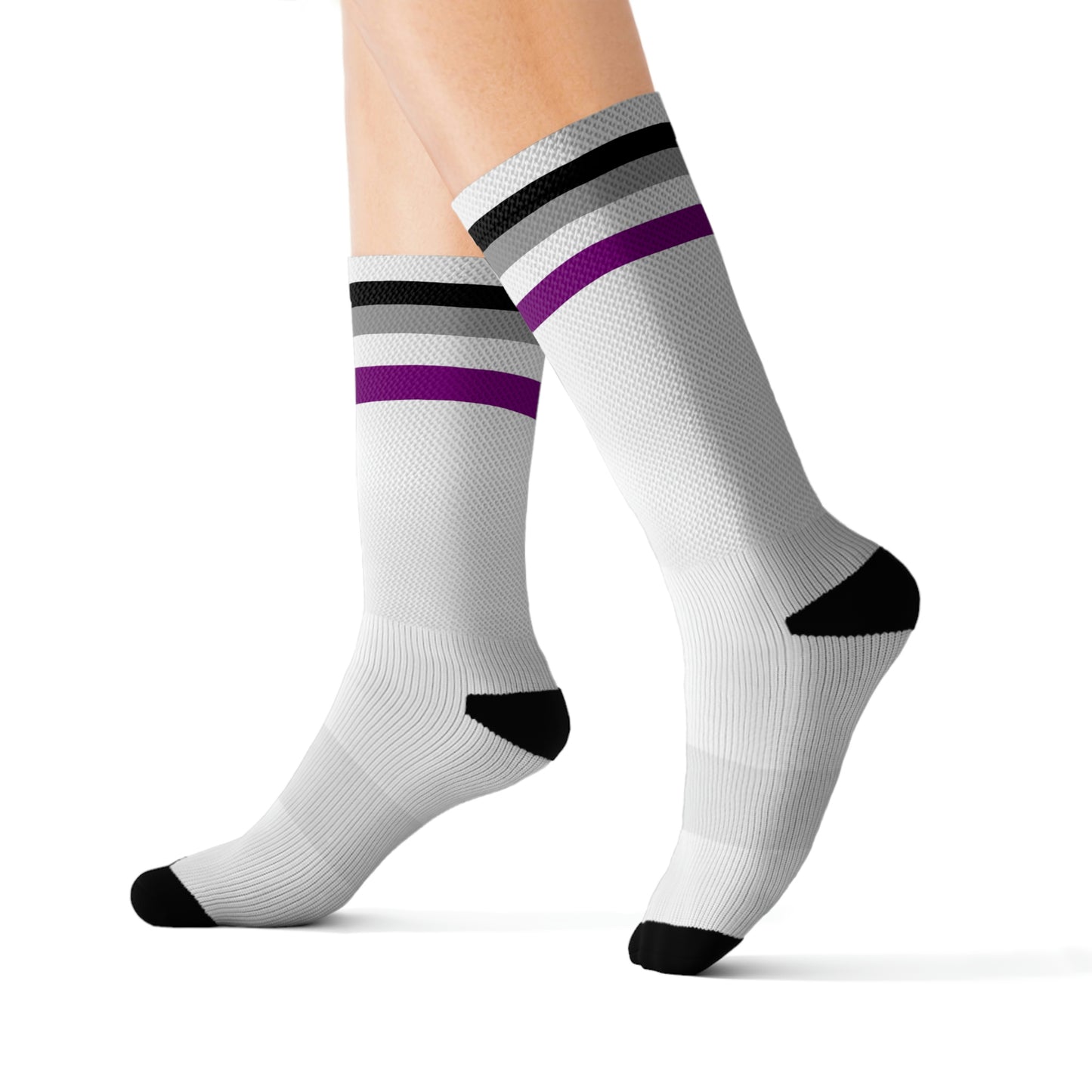 Asexual Flag Crew Socks