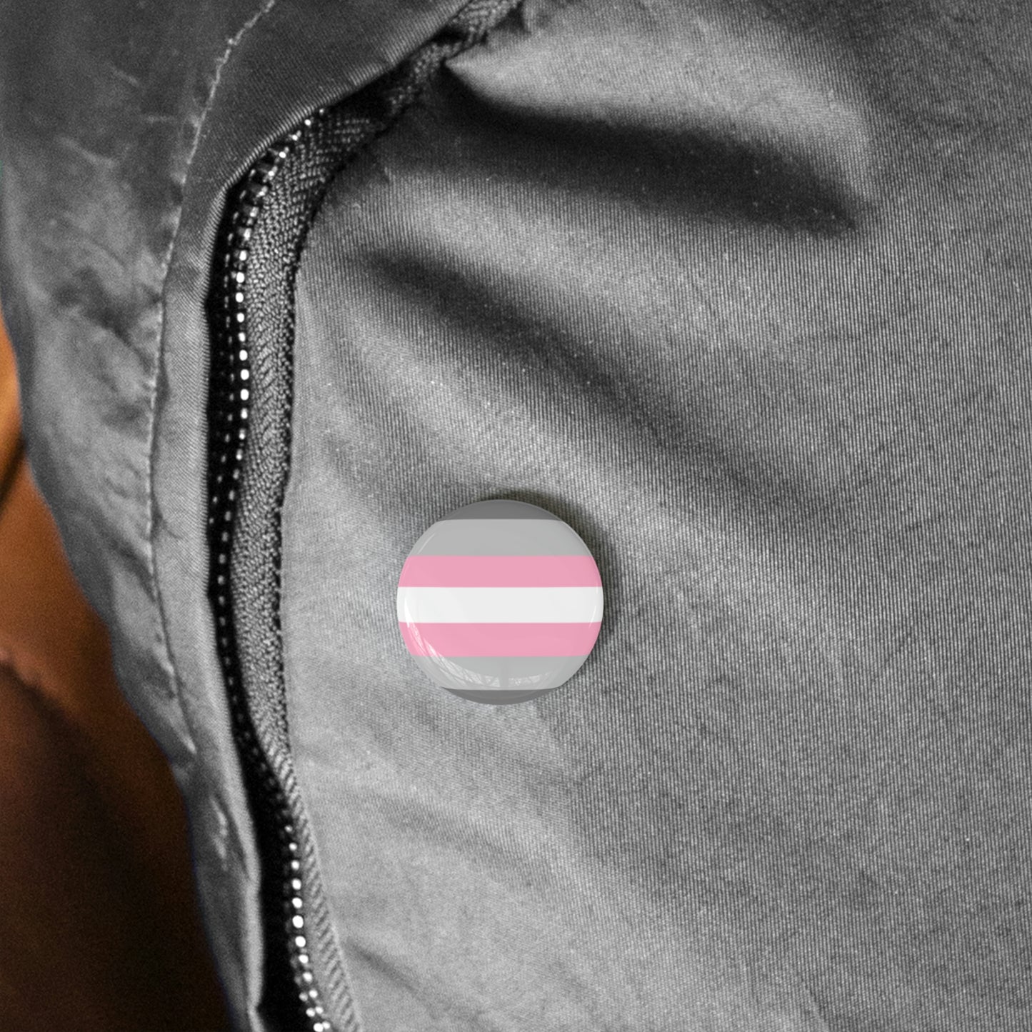 Demigirl Pride Flag Round Pins
