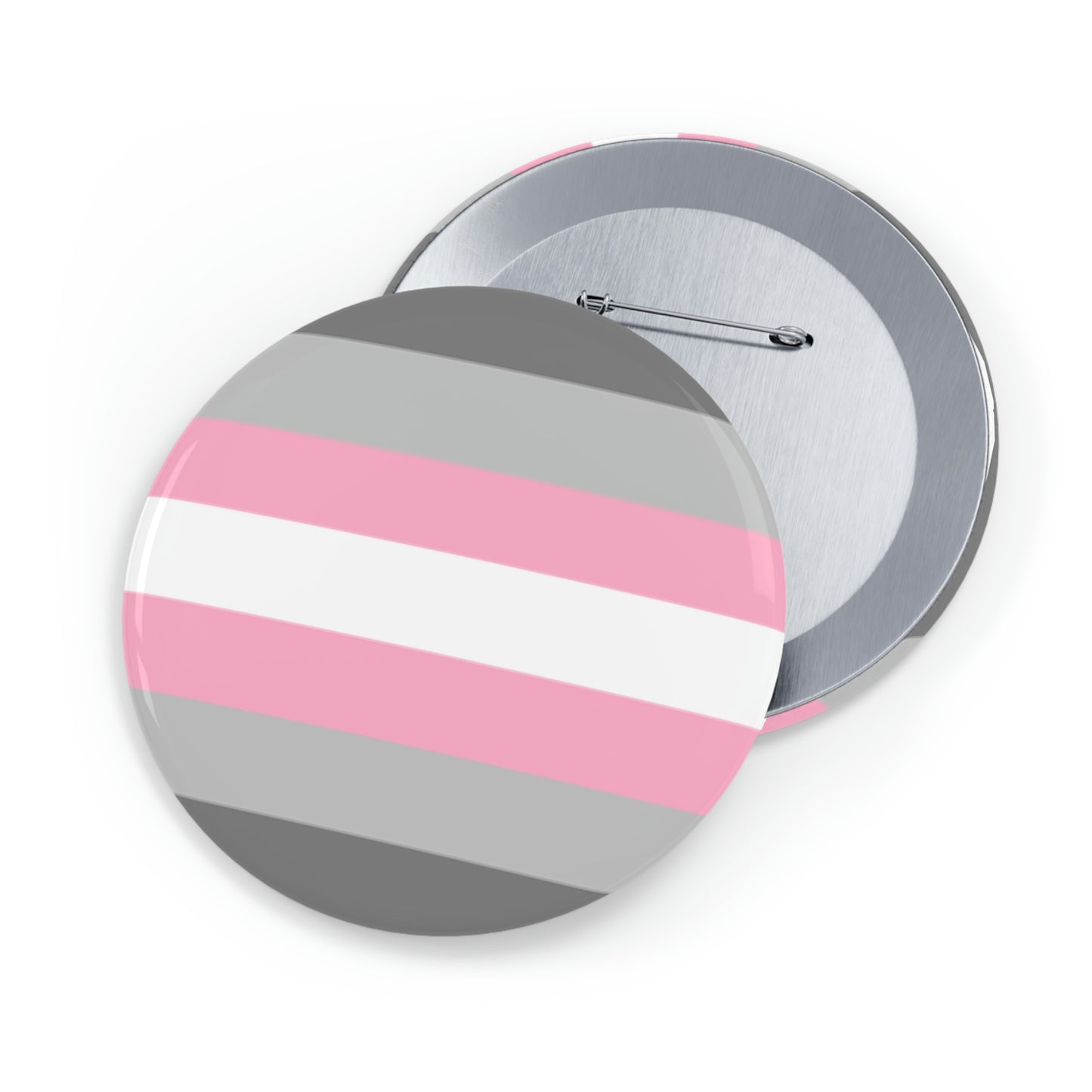 Demigirl Pride Flag Round Pins