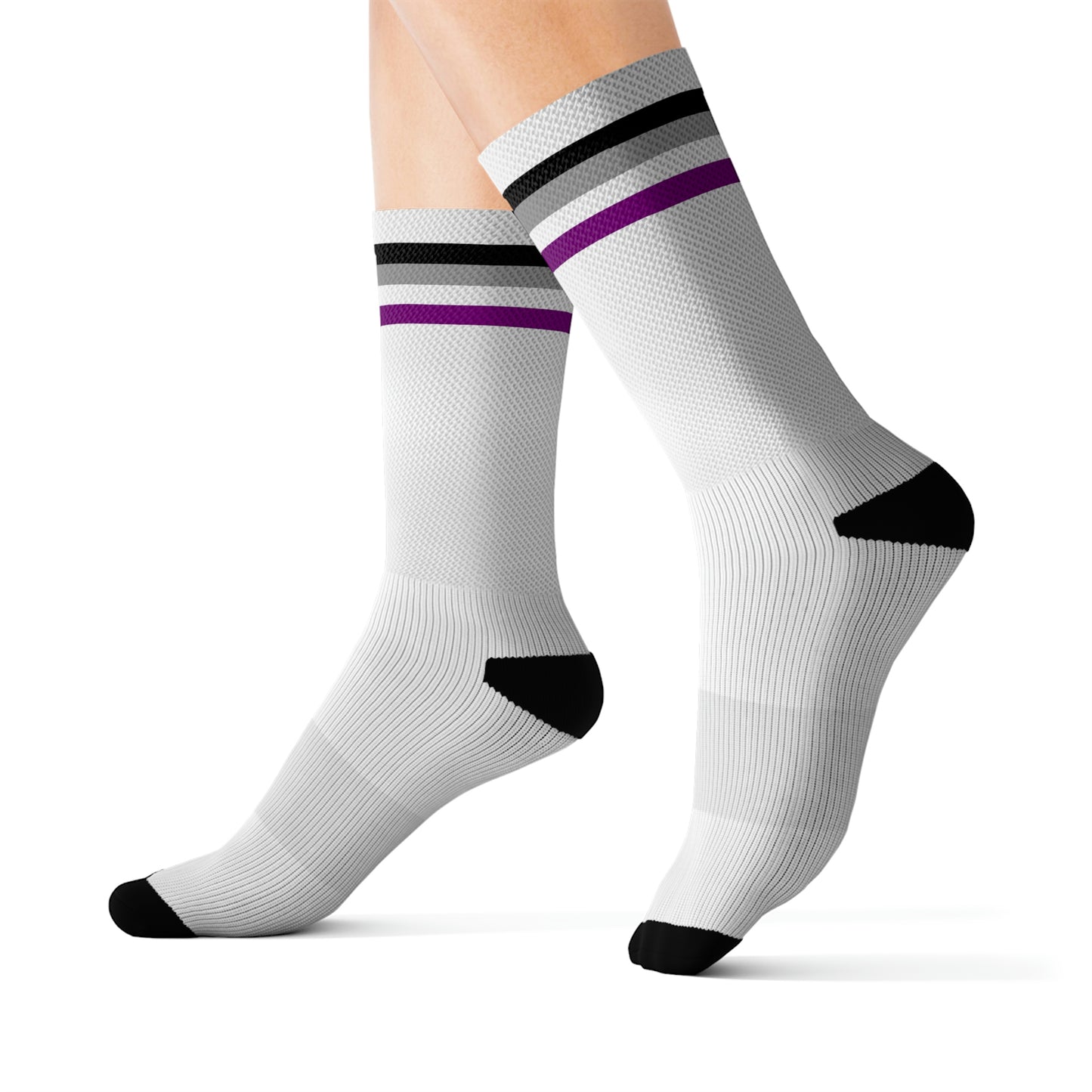 Asexual Flag Crew Socks