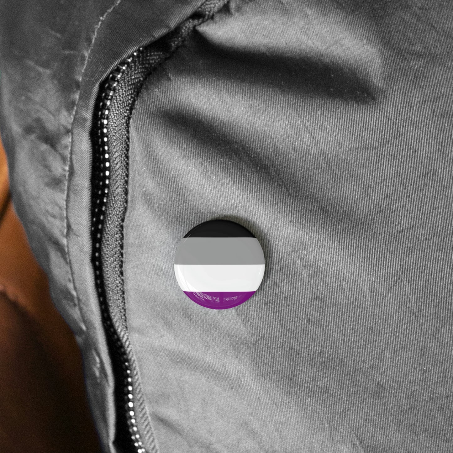 Asexual Pride Flag Round Pins
