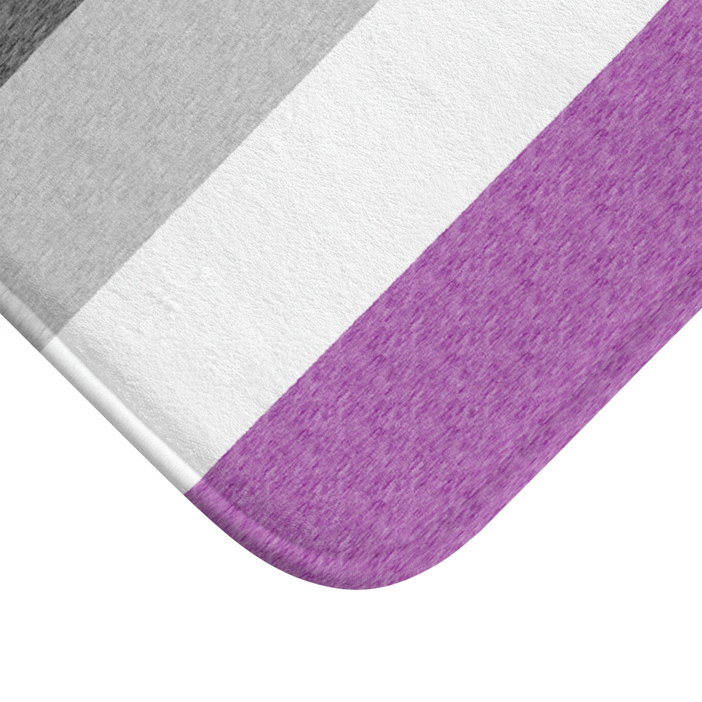 Asexual Flag Bath Mat, pencil crayon colours