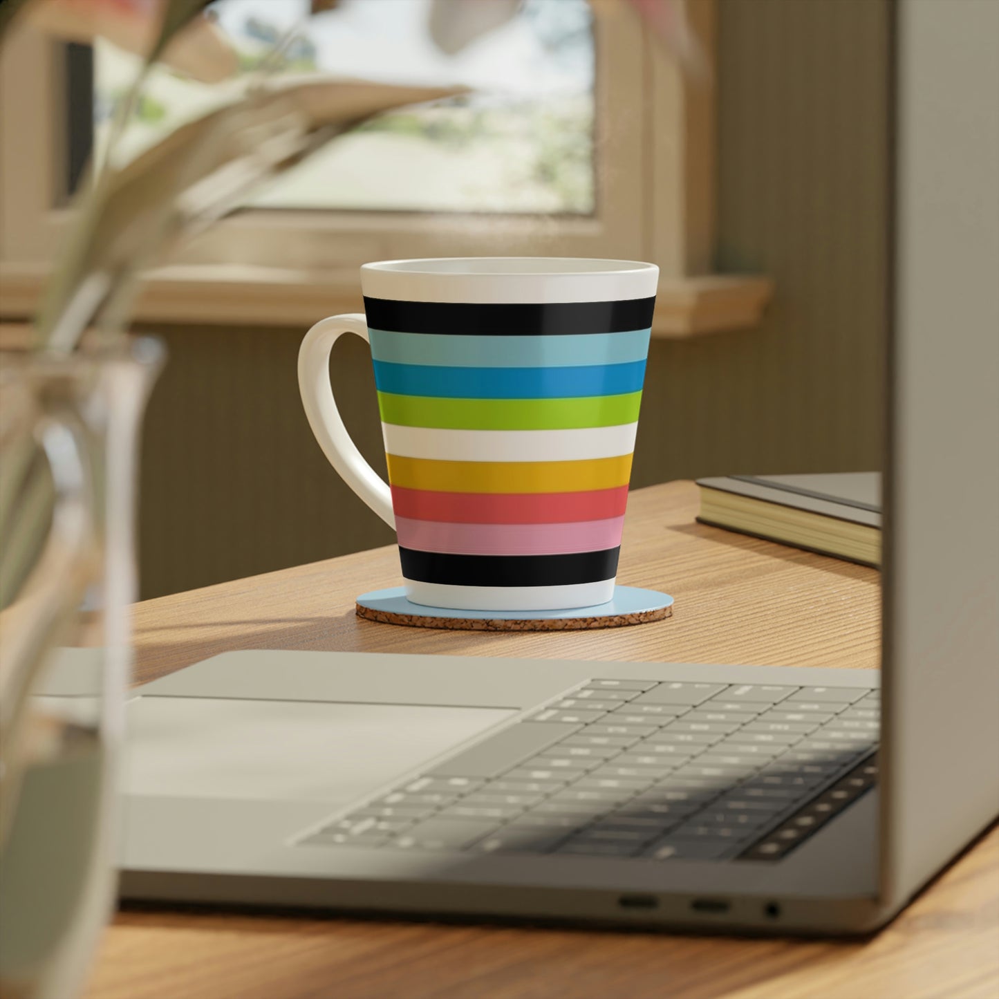 Queer Pride Flag Latte Mug, 12oz