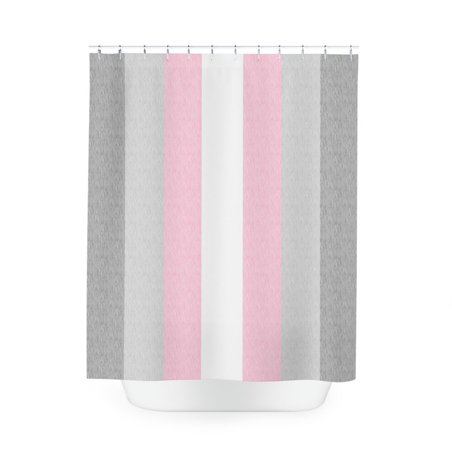 Demigirl Flag Shower Curtain, pencil crayon colours