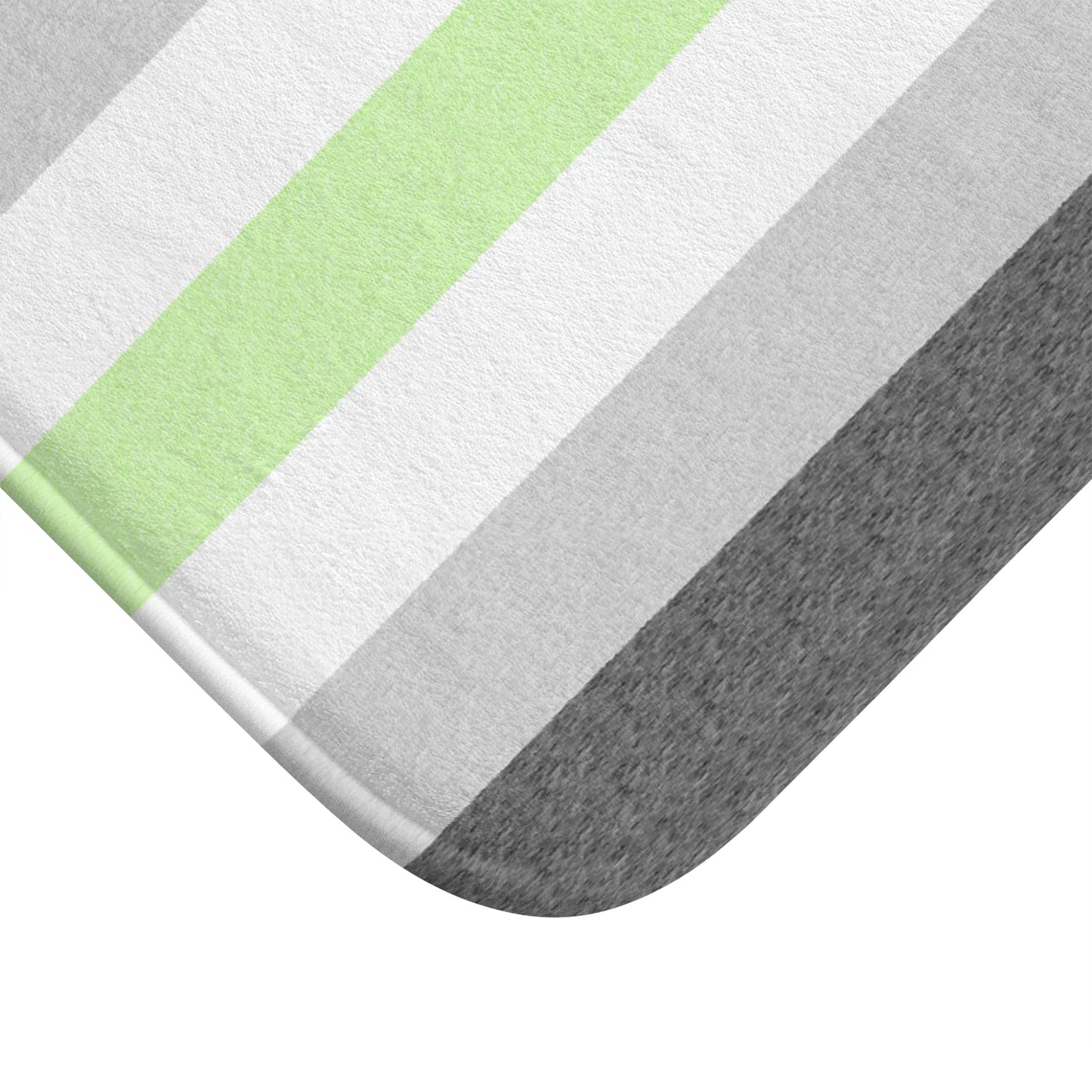 Agender Flag Bath Mat, pencil crayon colours