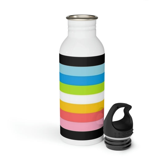 Queer Pride Flag Stainless Steel Water Bottle