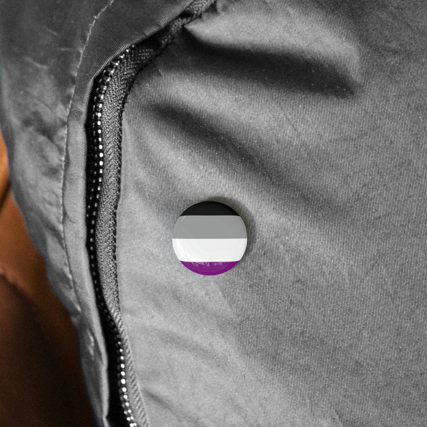 Asexual Pride Flag Round Pins