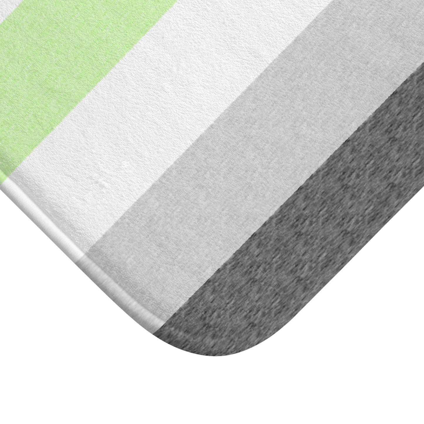 Agender Flag Bath Mat, pencil crayon colours