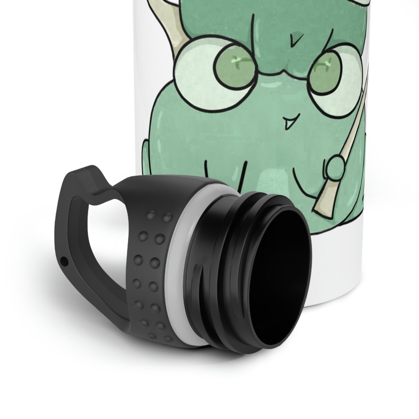 Progress Pride Flag Frogs Stainless Steel Water Bottle