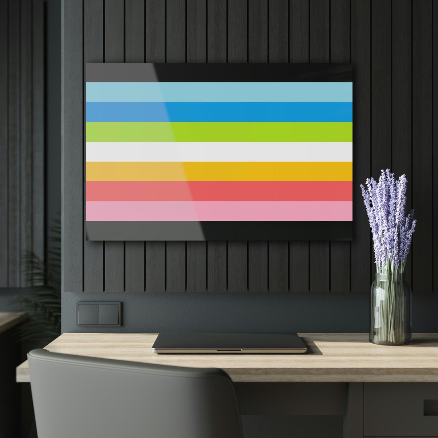 Queer Flag Acrylic Prints (with French Cleat Hanging)