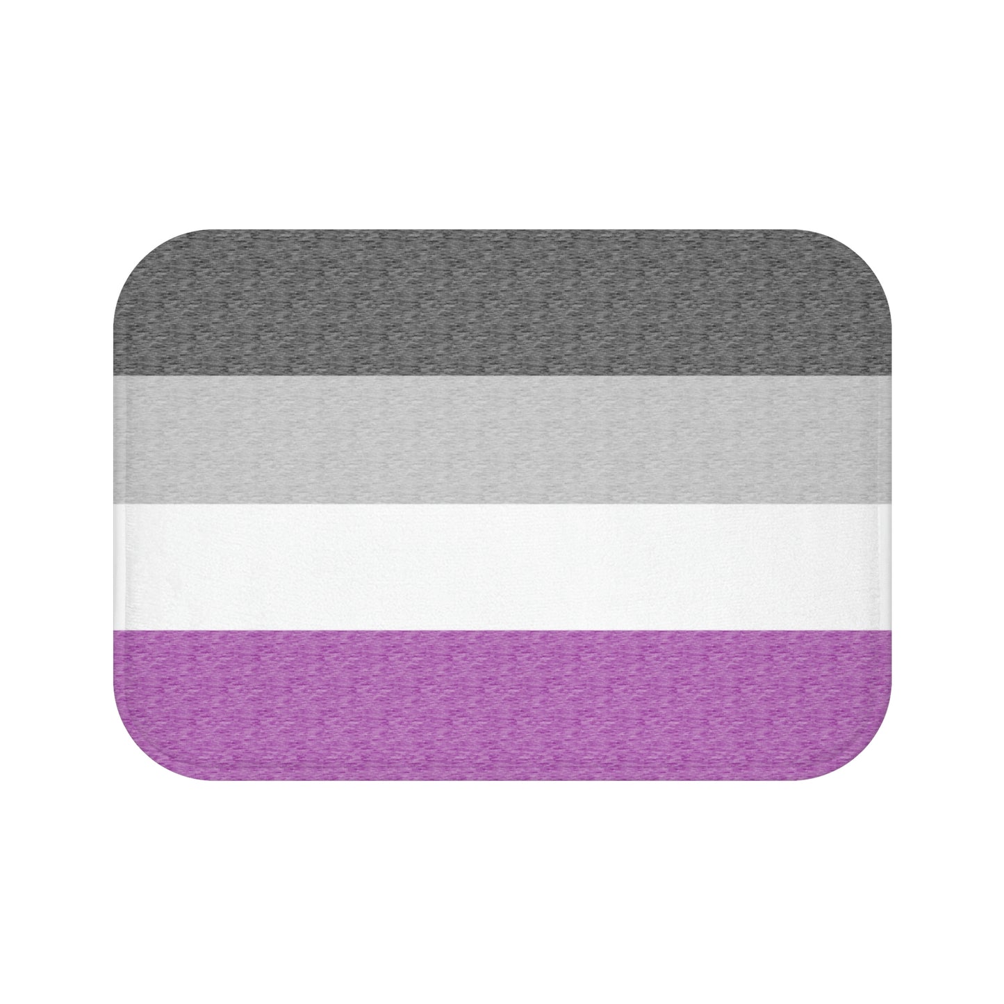 Asexual Flag Bath Mat, pencil crayon colours