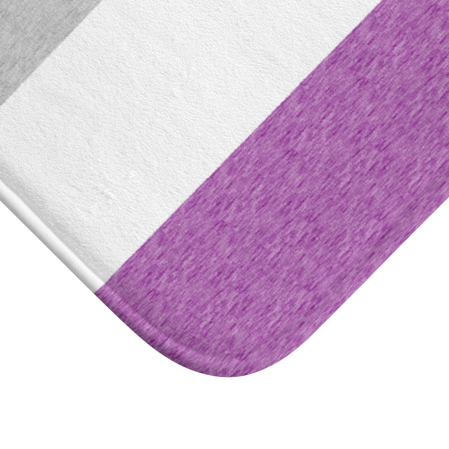 Asexual Flag Bath Mat, pencil crayon colours