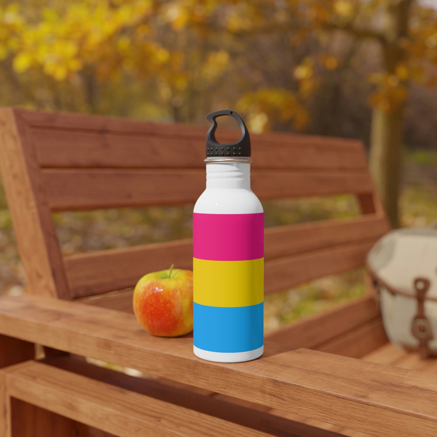Pansexual Pride Flag Stainless Steel Water Bottle