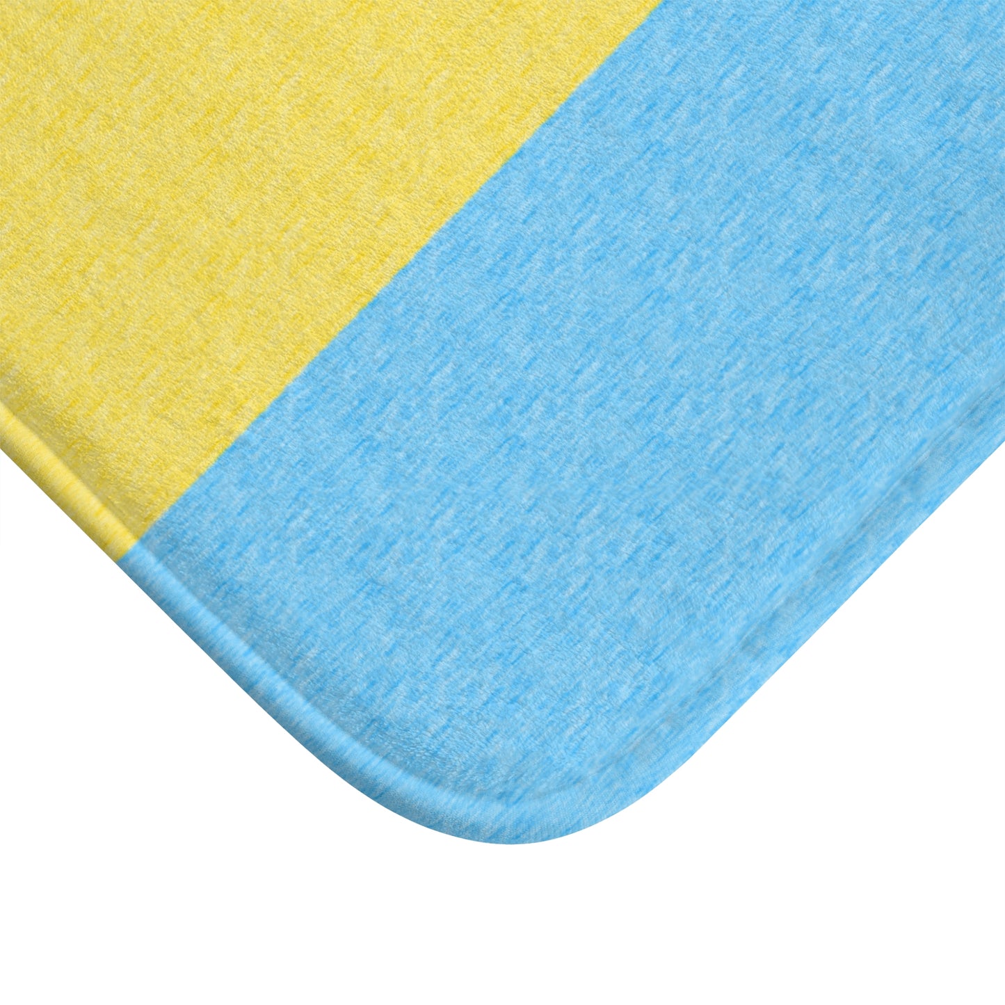 Pansexual Flag Bath Mat, pencil crayon colours