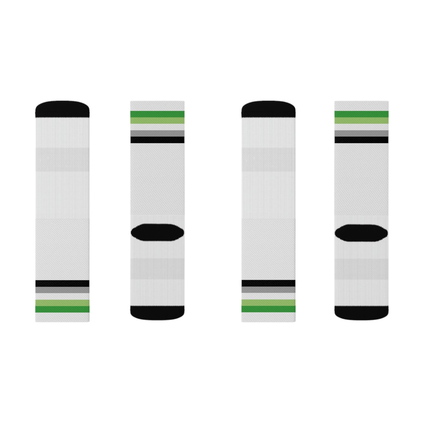 Aromantic Flag Crew Socks