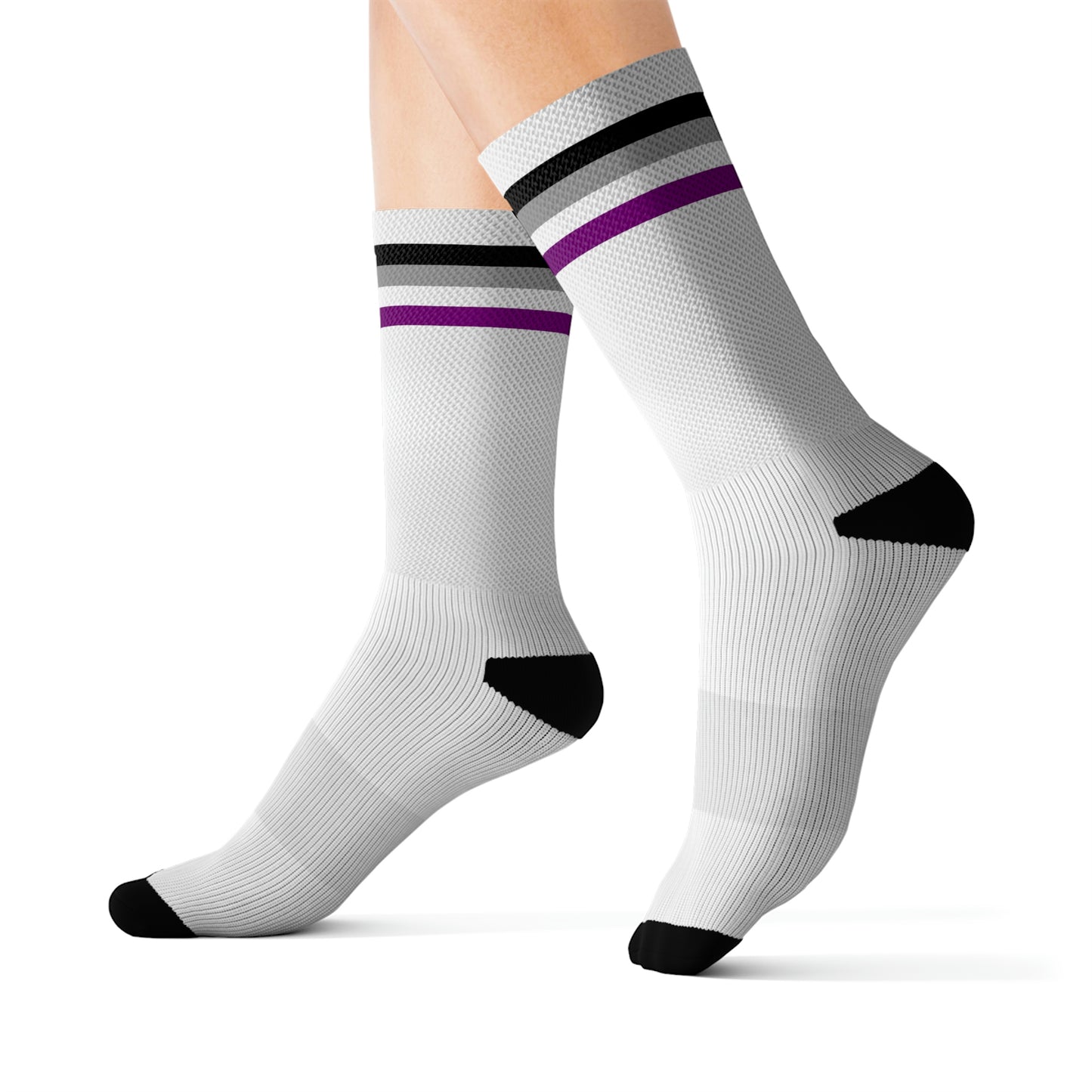 Asexual Flag Crew Socks