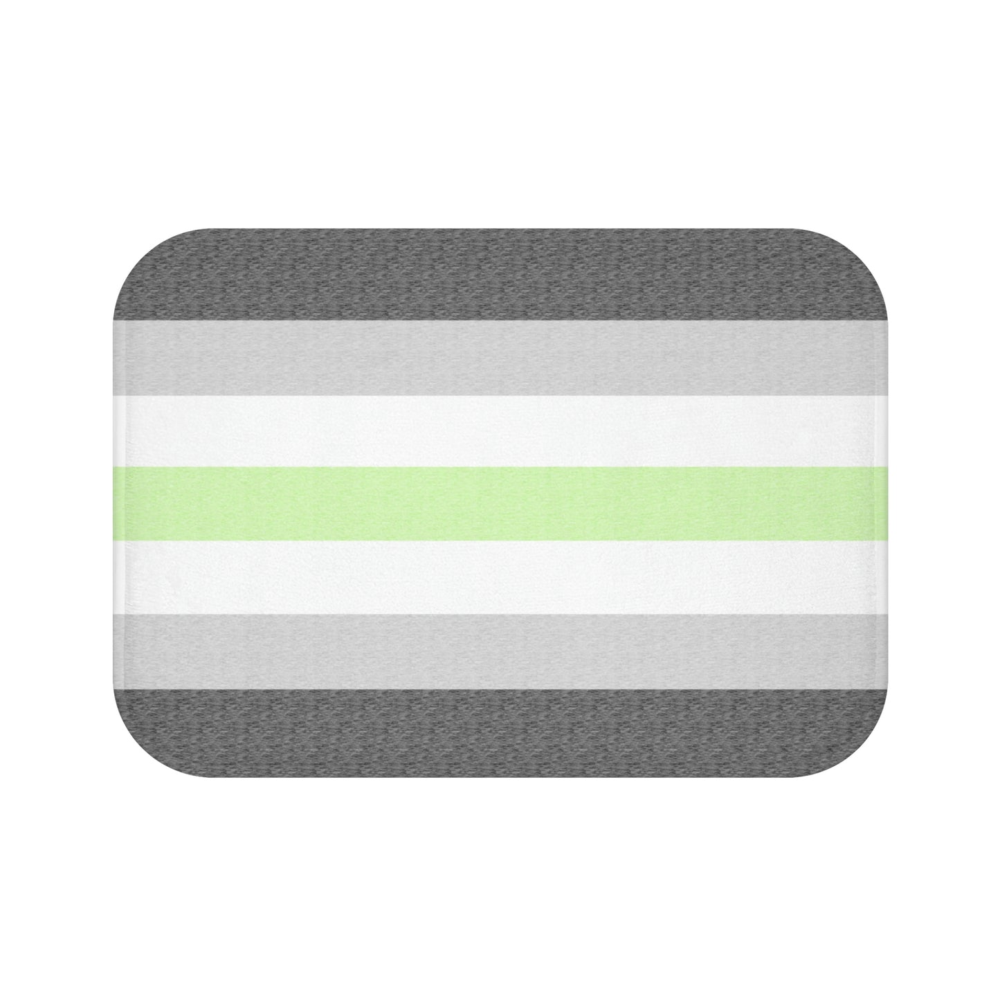 Agender Flag Bath Mat, pencil crayon colours