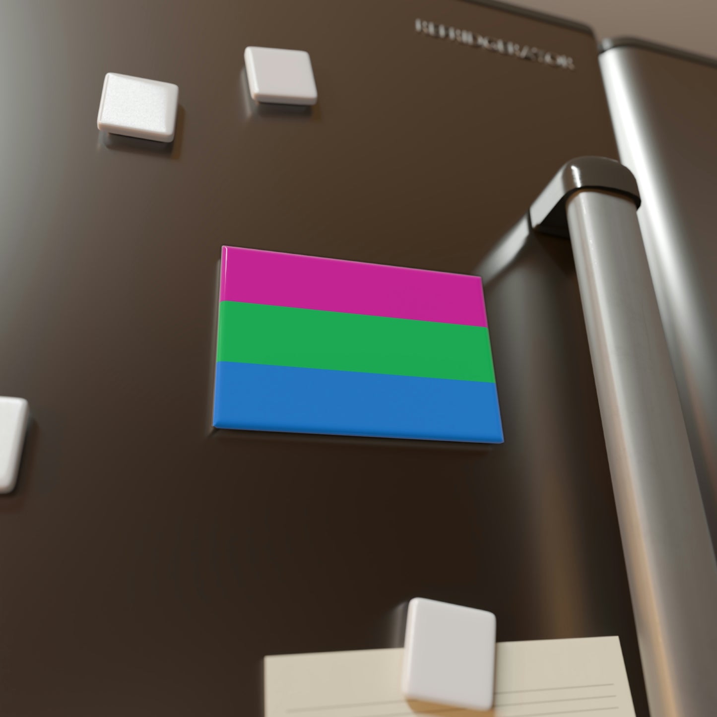 Button Magnet, Polysexual Pride Flag