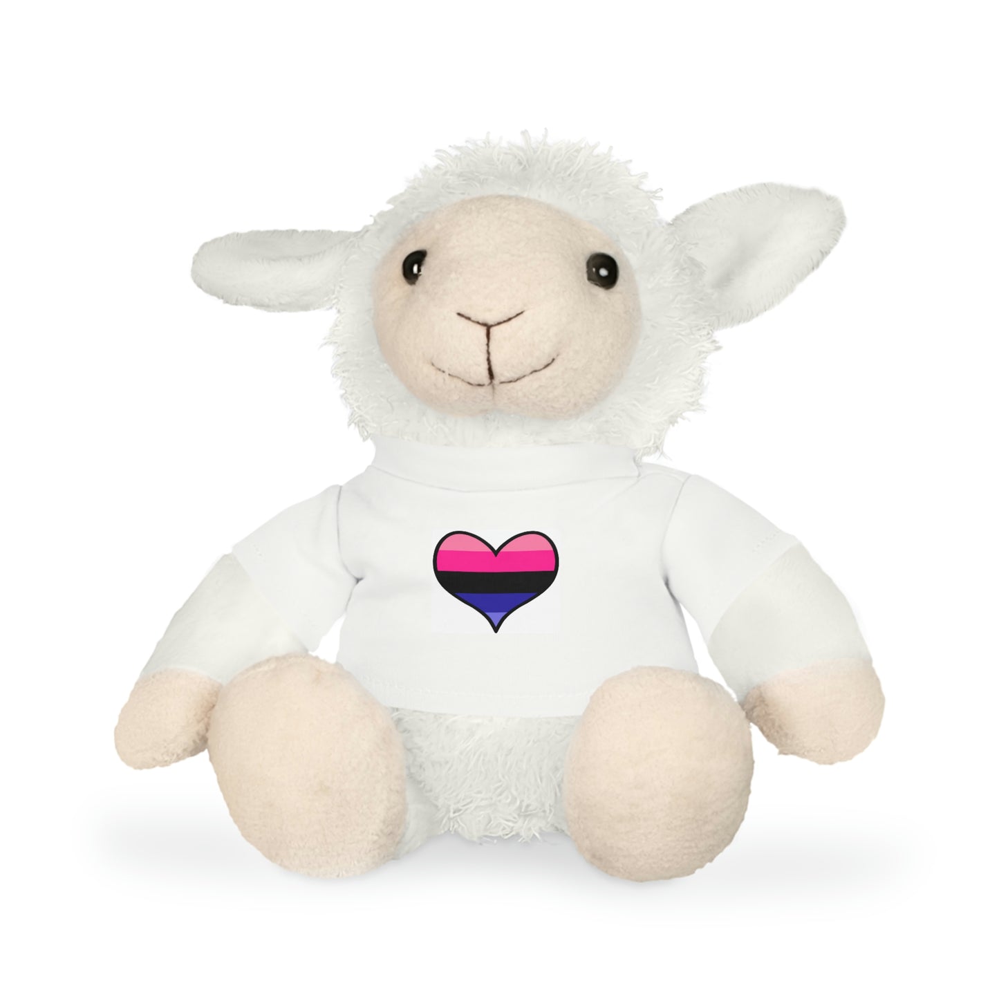 Plush Toys with Omnisexual Flag T-Shirt