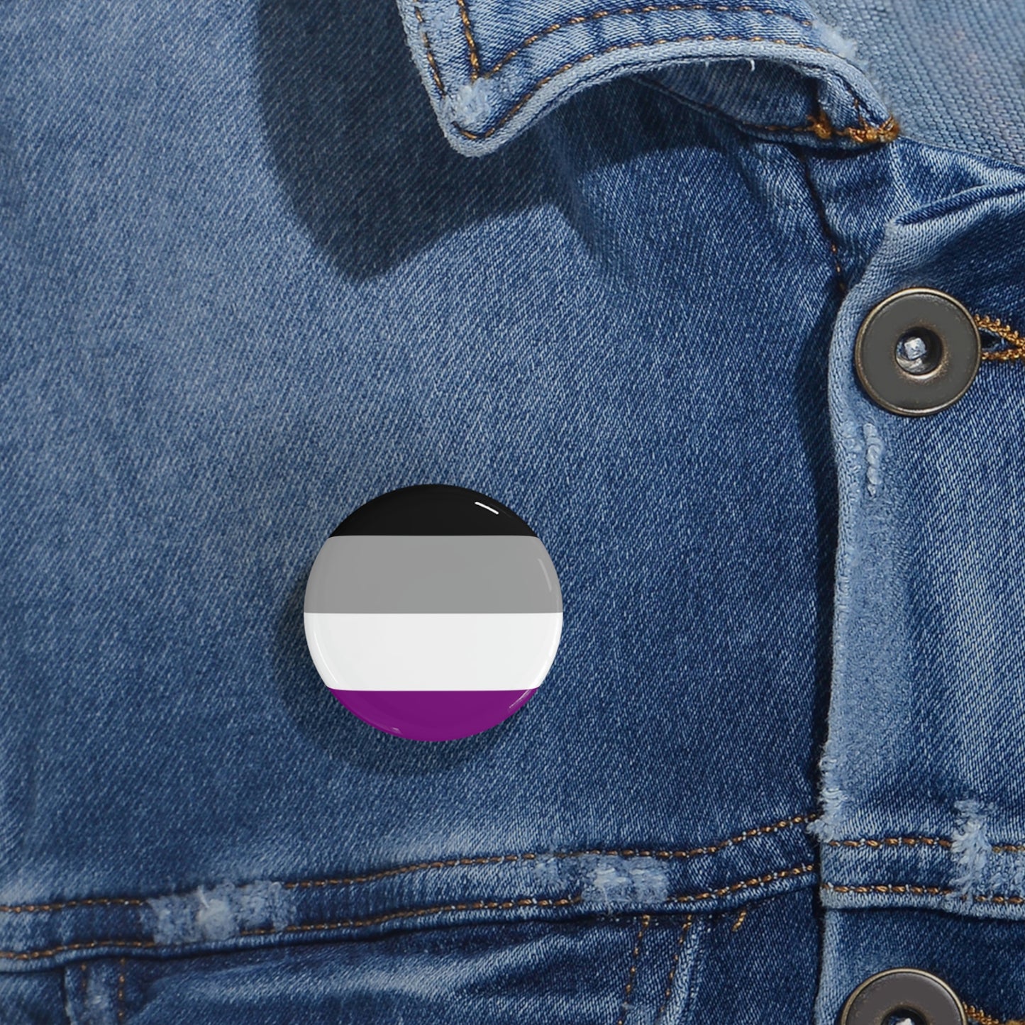 Asexual Pride Flag Round Pins