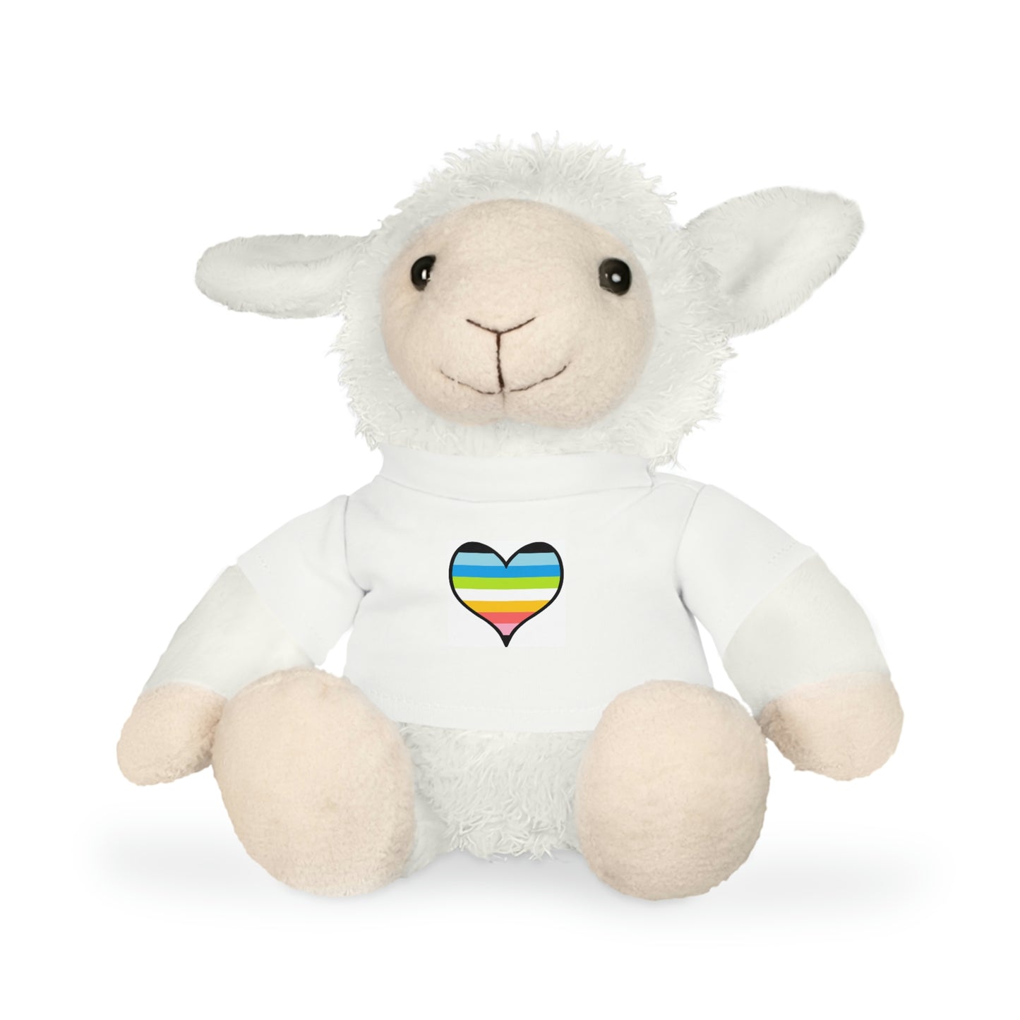 Plush Toys with Queer Flag T-Shirt