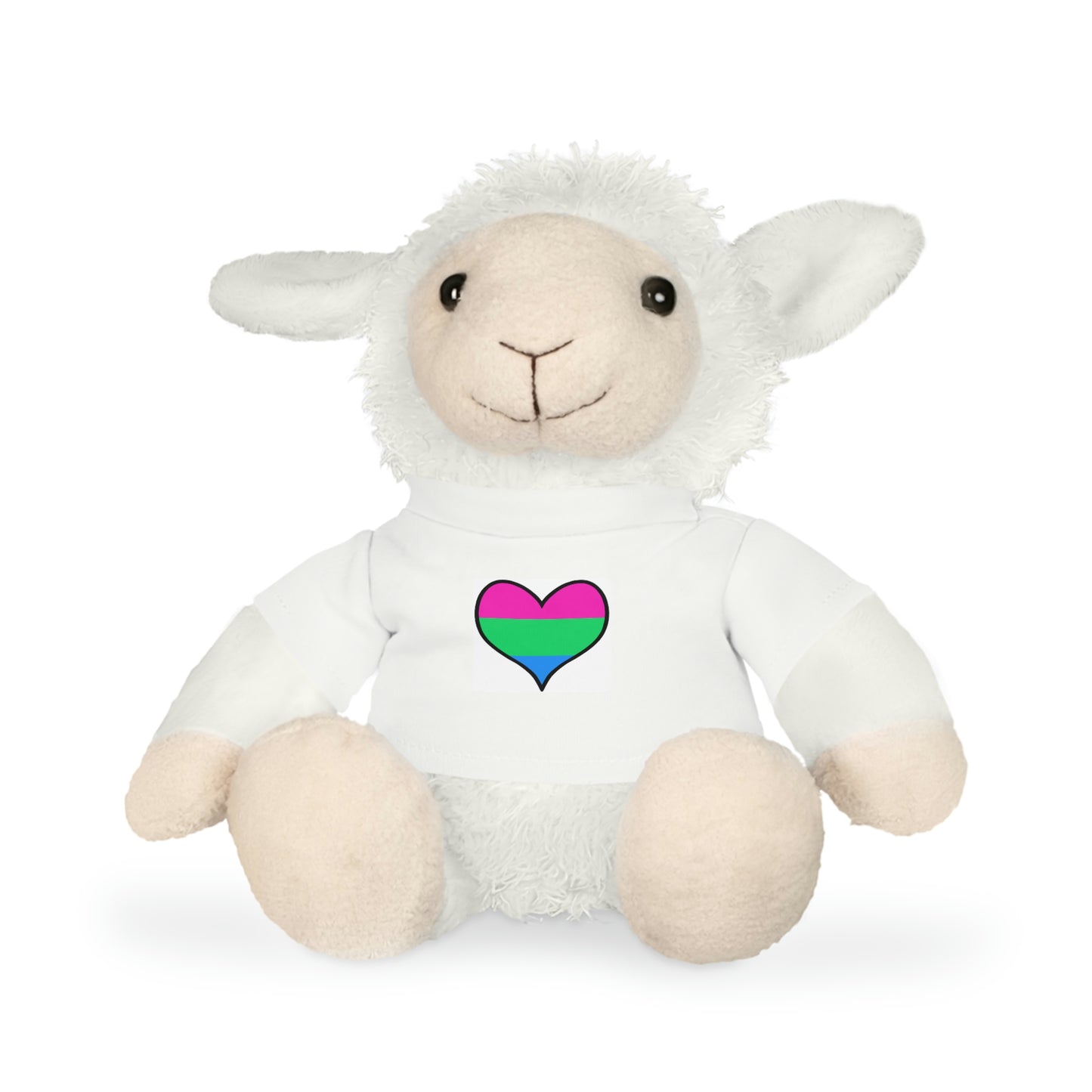 Plush Toys with Polysexual Flag T-Shirt