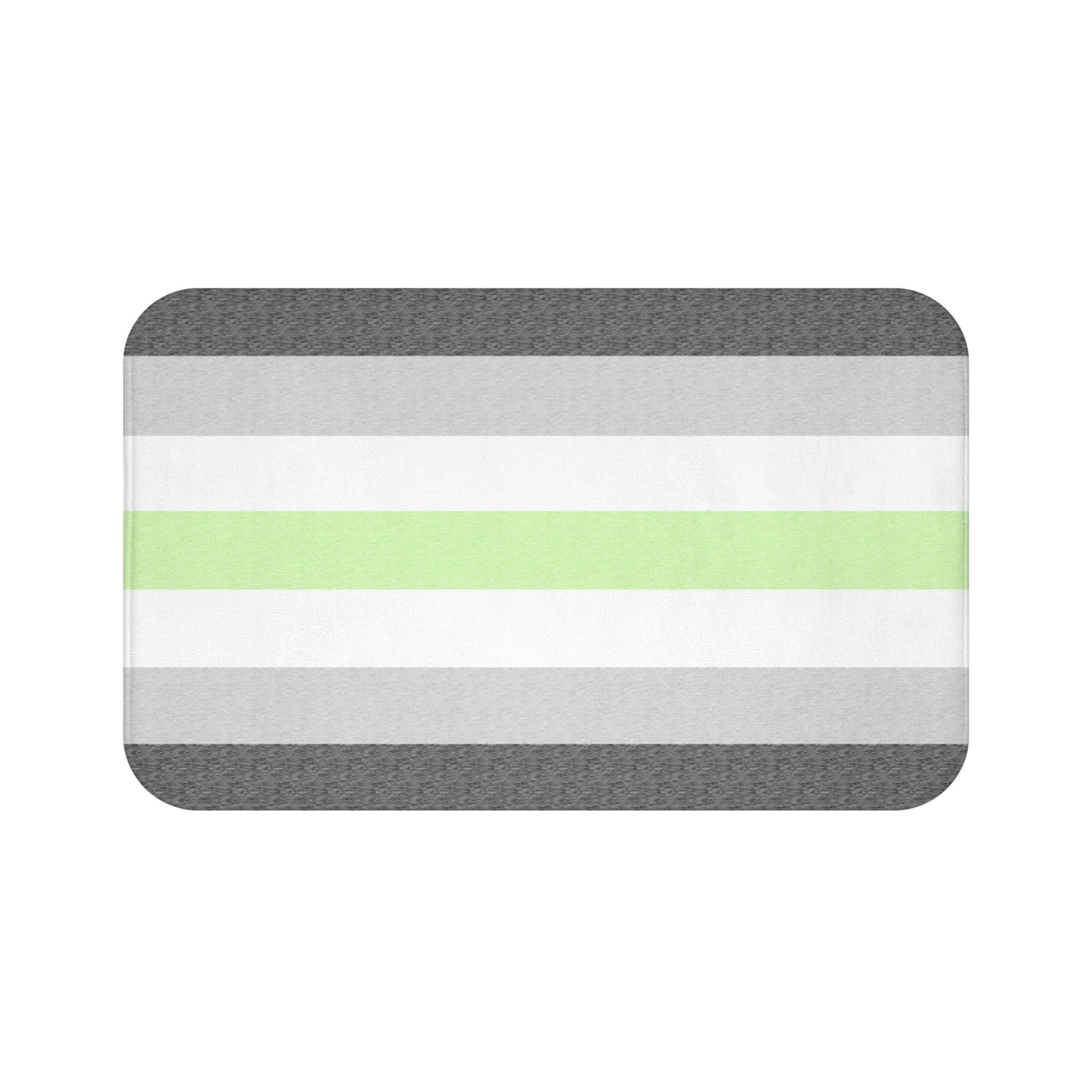 Agender Flag Bath Mat, pencil crayon colours