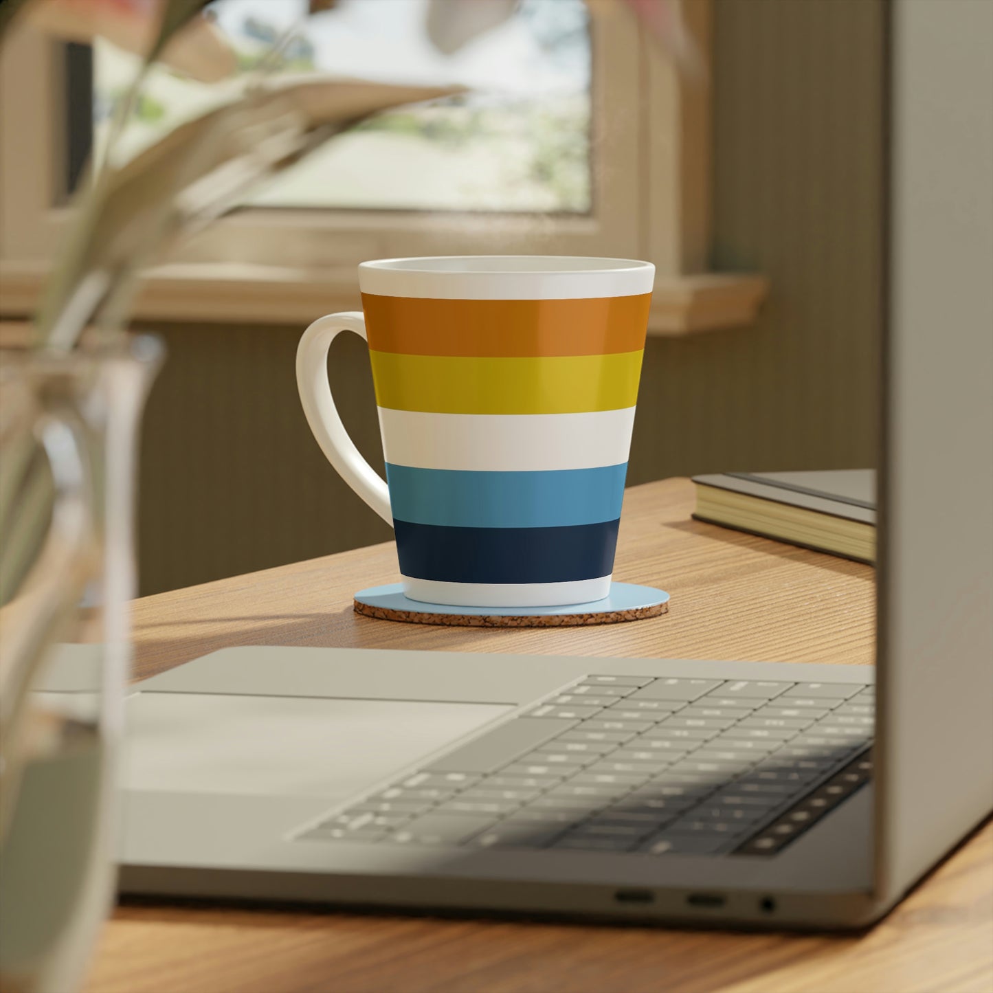 Aroace Pride Flag Latte Mug, 12oz