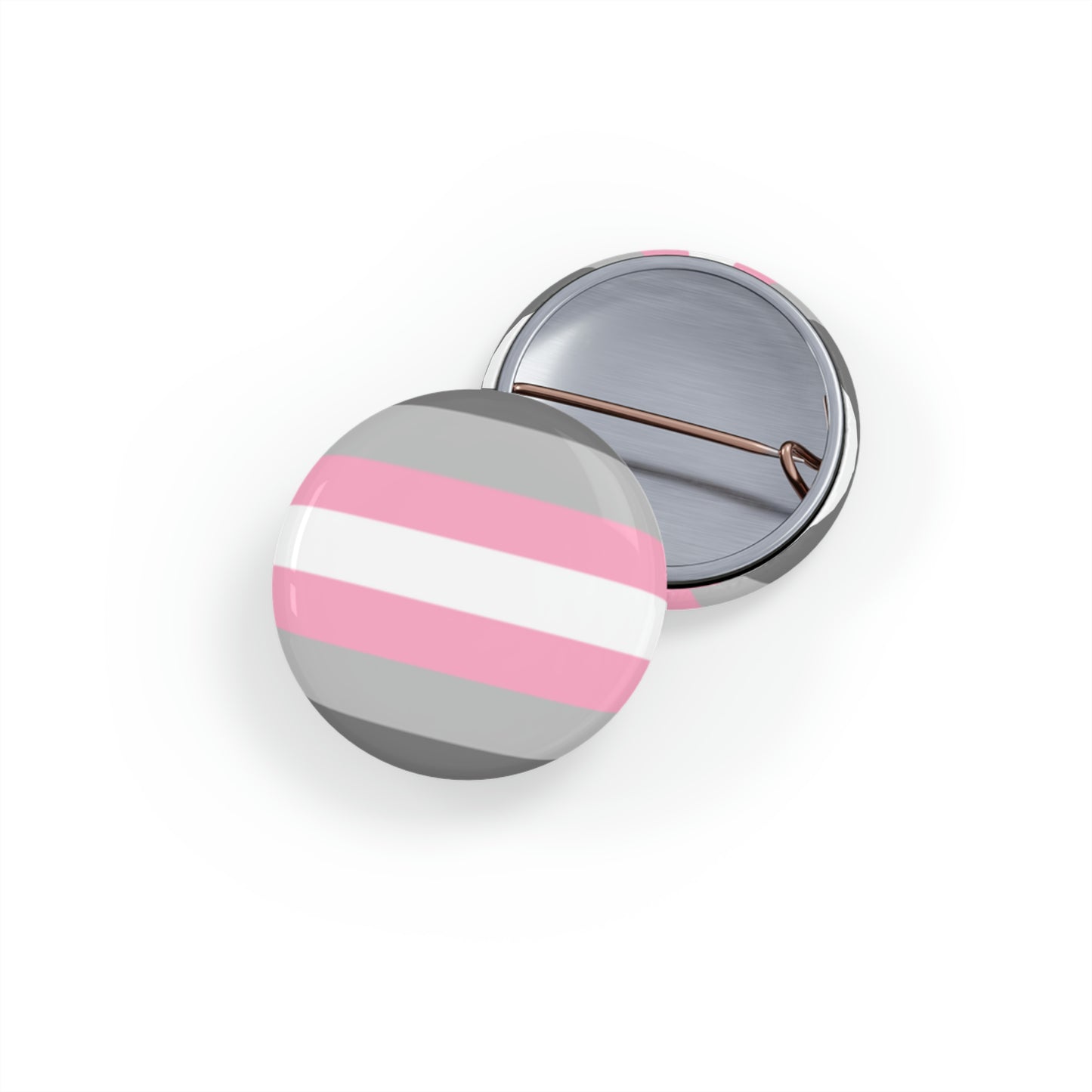 Demigirl Pride Flag Round Pins