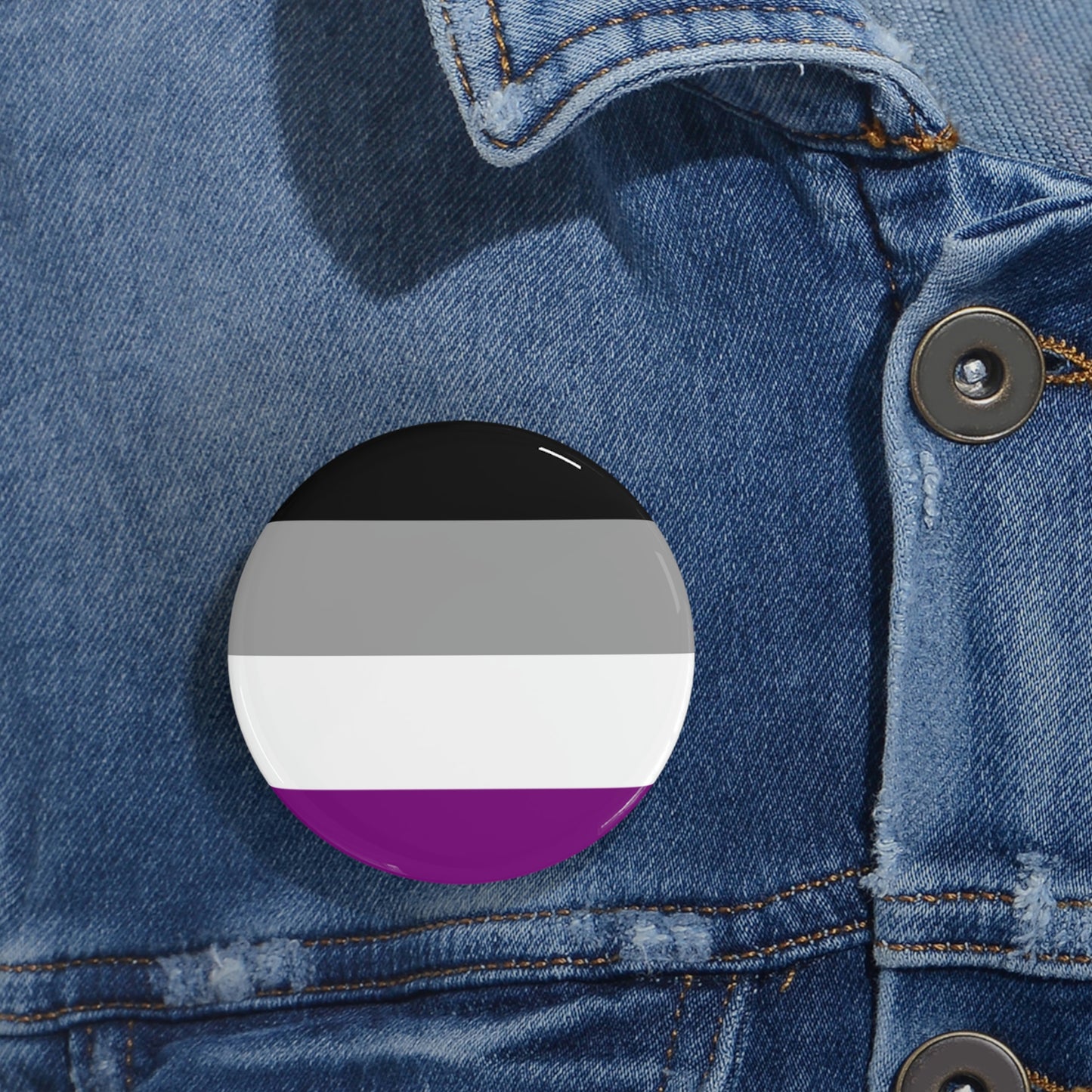 Asexual Pride Flag Round Pins