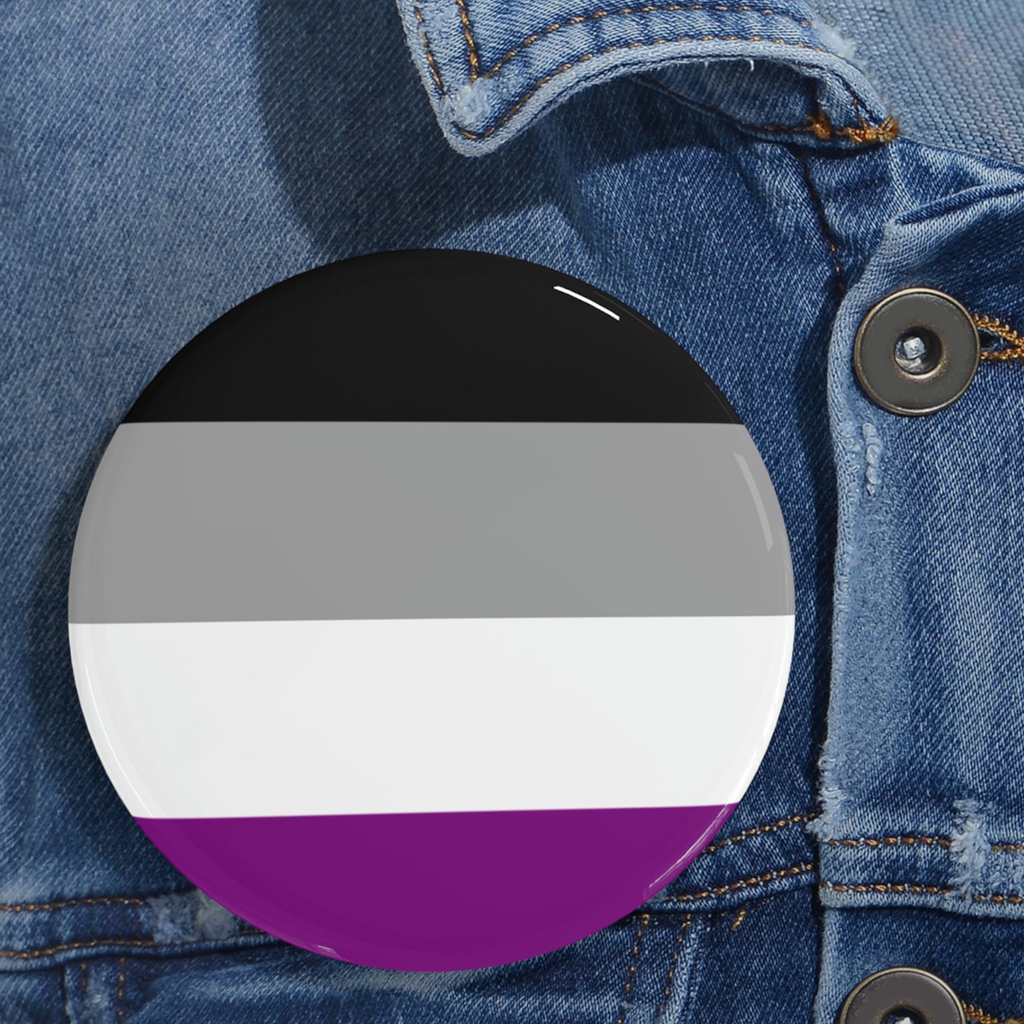 Asexual Pride Flag Round Pins