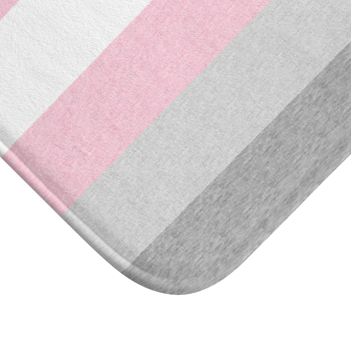 Demigirl Flag Bath Mat, pencil crayon colours