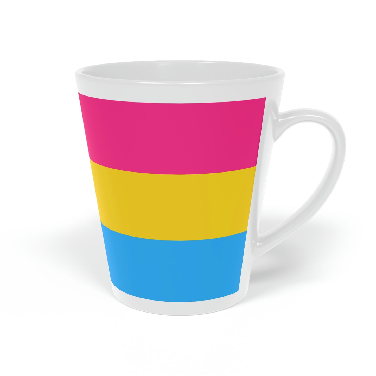 Pansexual Pride Pride Flag Latte Mug, 12oz