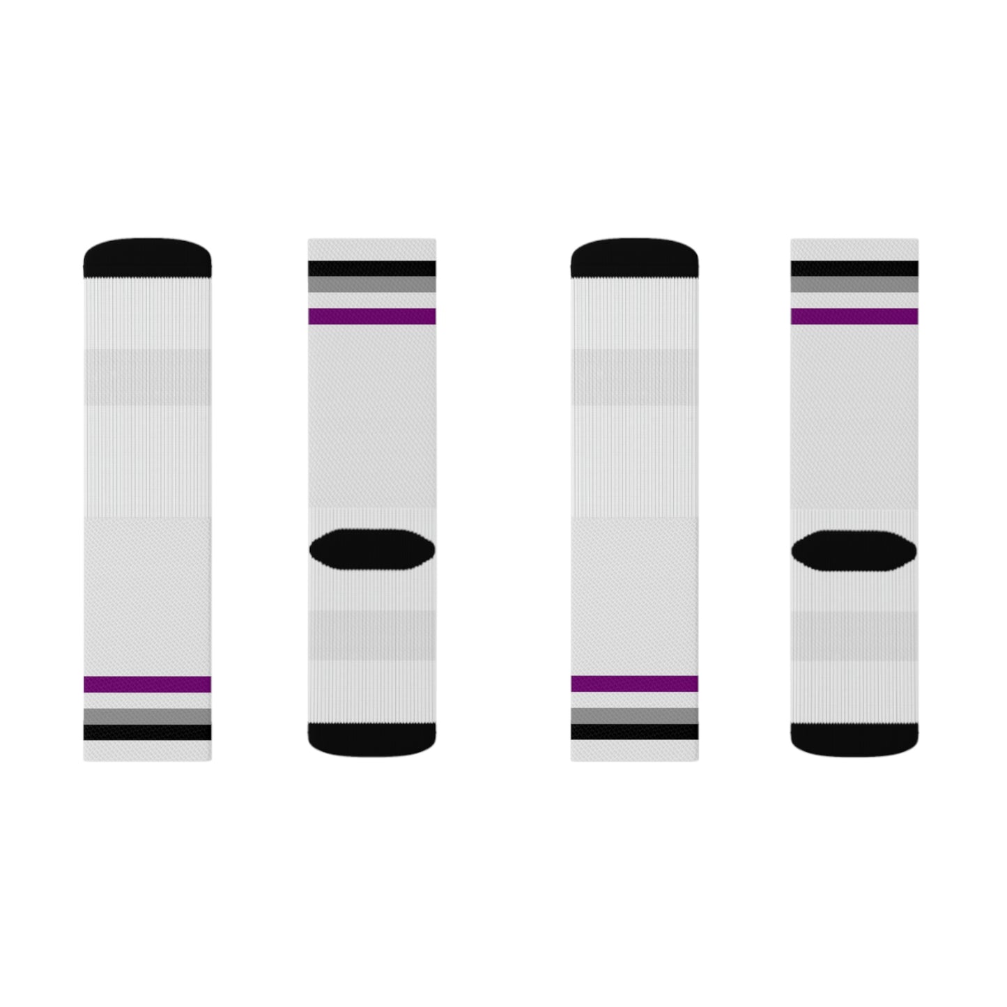 Asexual Flag Crew Socks