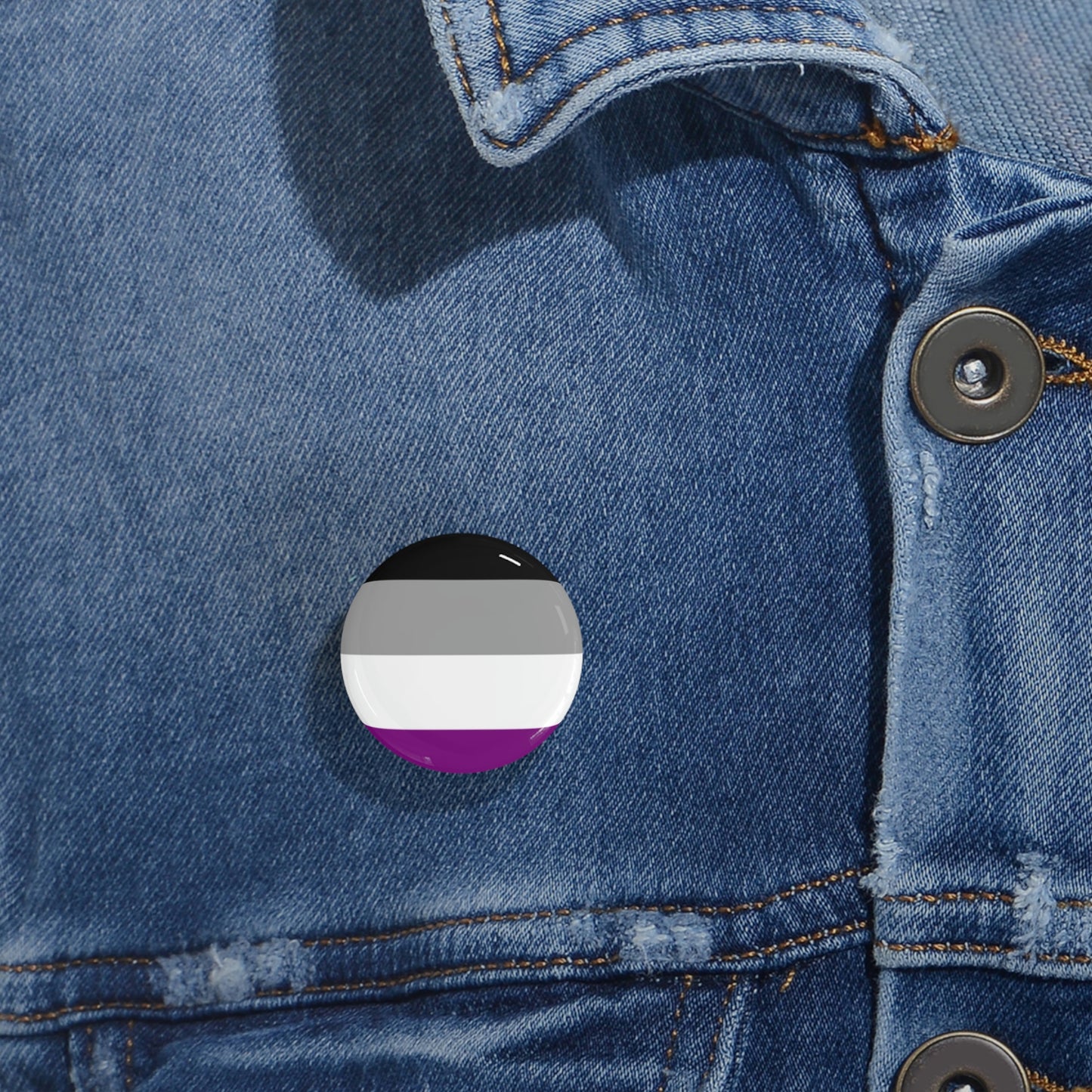 Asexual Pride Flag Round Pins