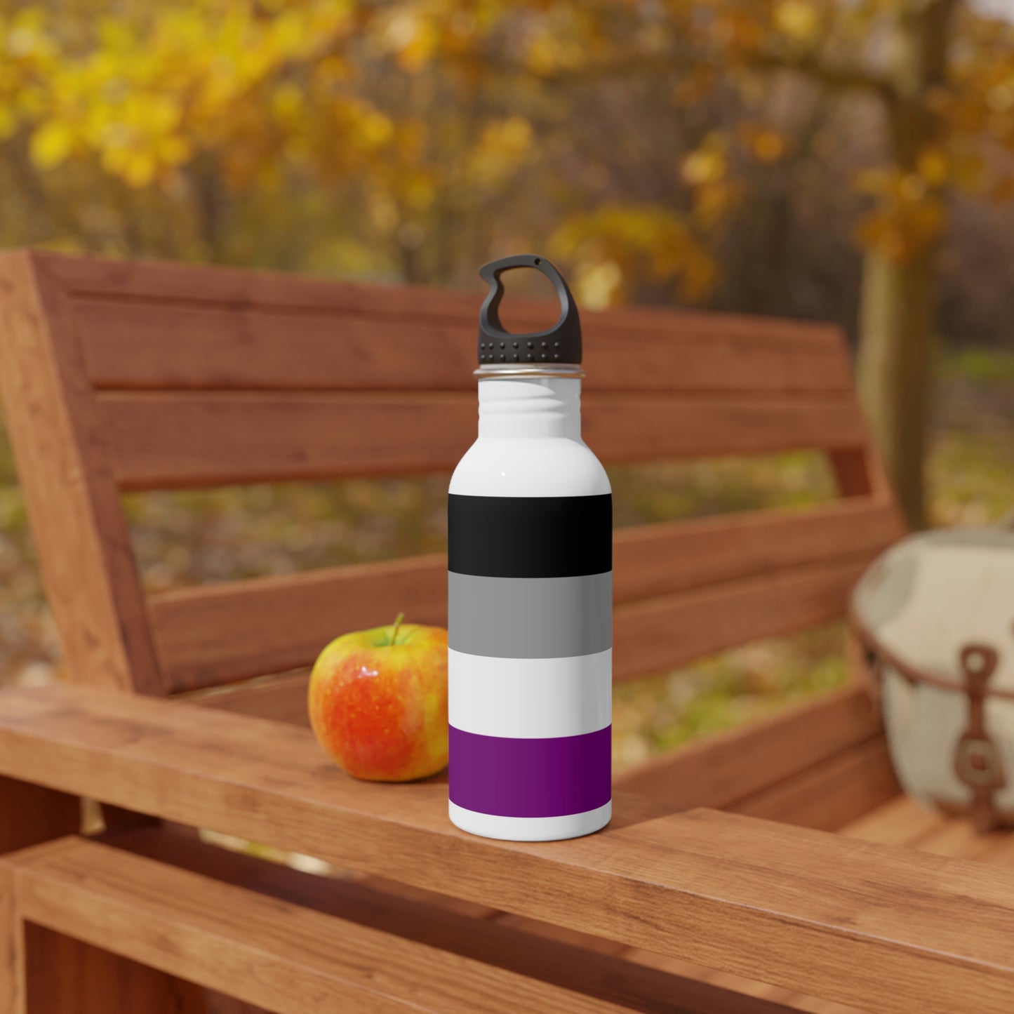Asexual Pride Flag Stainless Steel Water Bottle