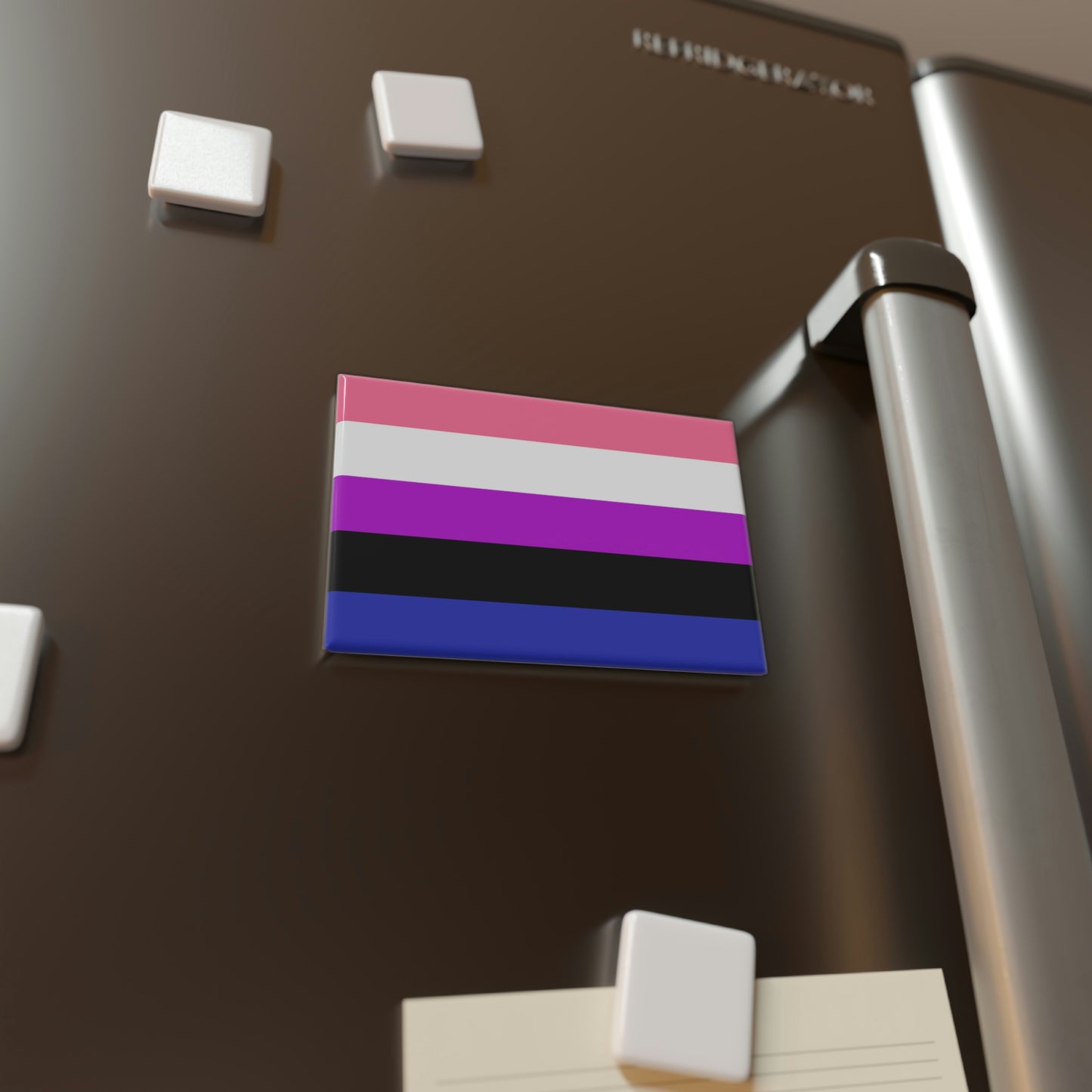 Button Magnet, Genderfluid Pride Flag