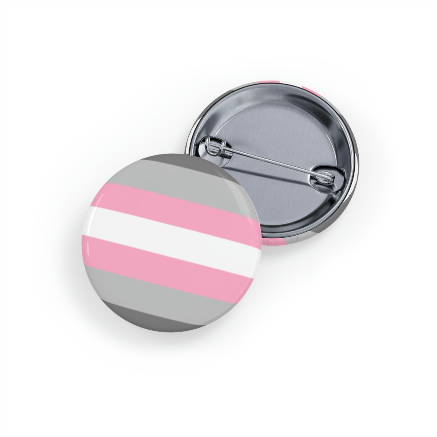 Demigirl Pride Flag Round Pins