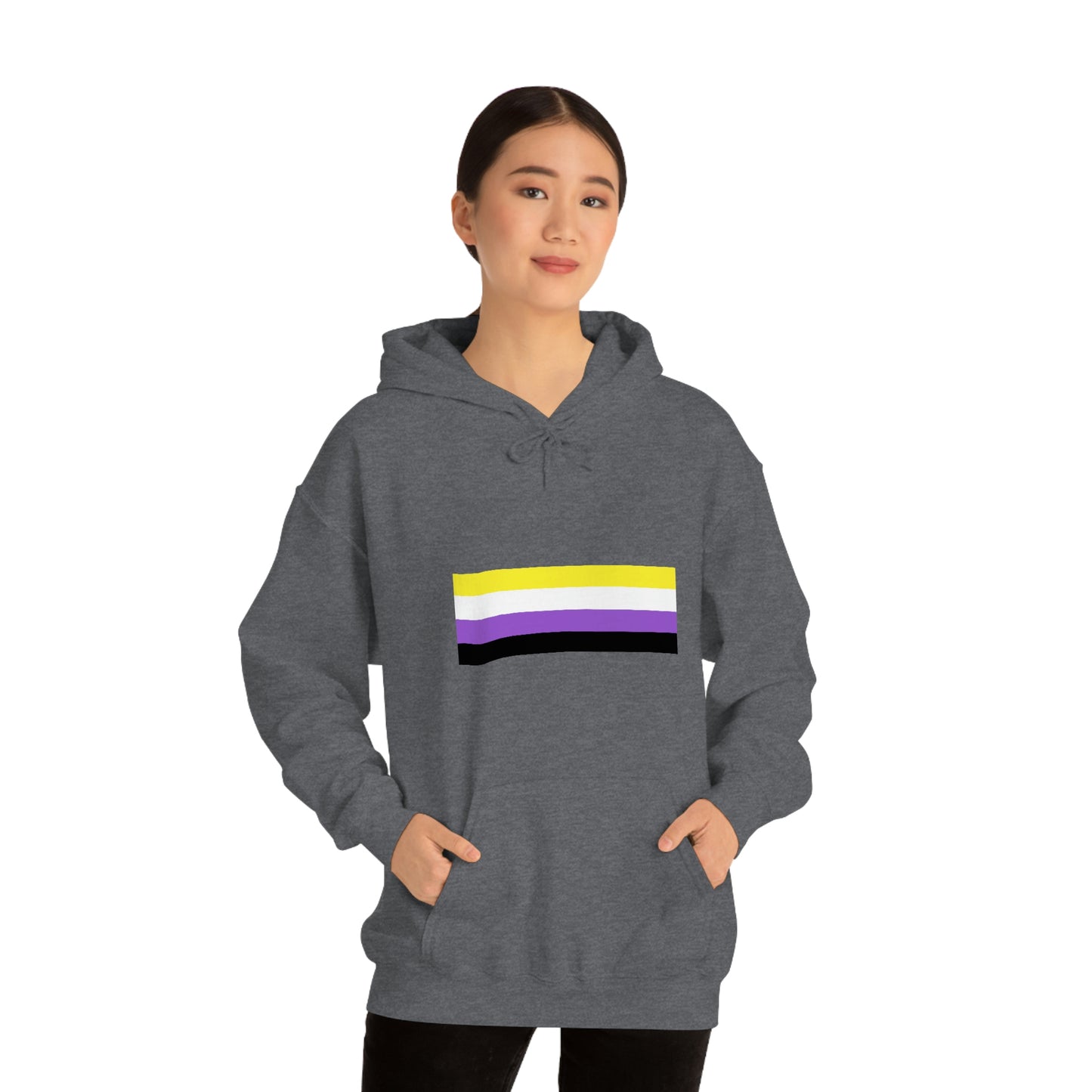 Non-Binary Flag Hooded Sweatshirt