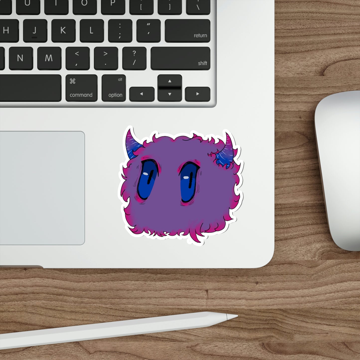 Fluffy Monster Sticker - Bisexual