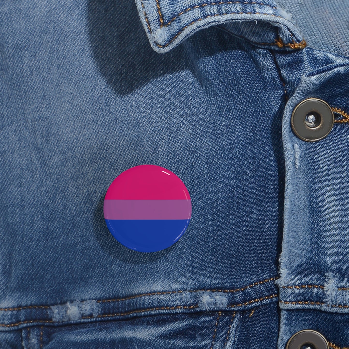 Bisexual Pride Flag Round Pins