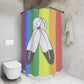 Two-Spirit Flag Shower Curtain, pencil crayon colours