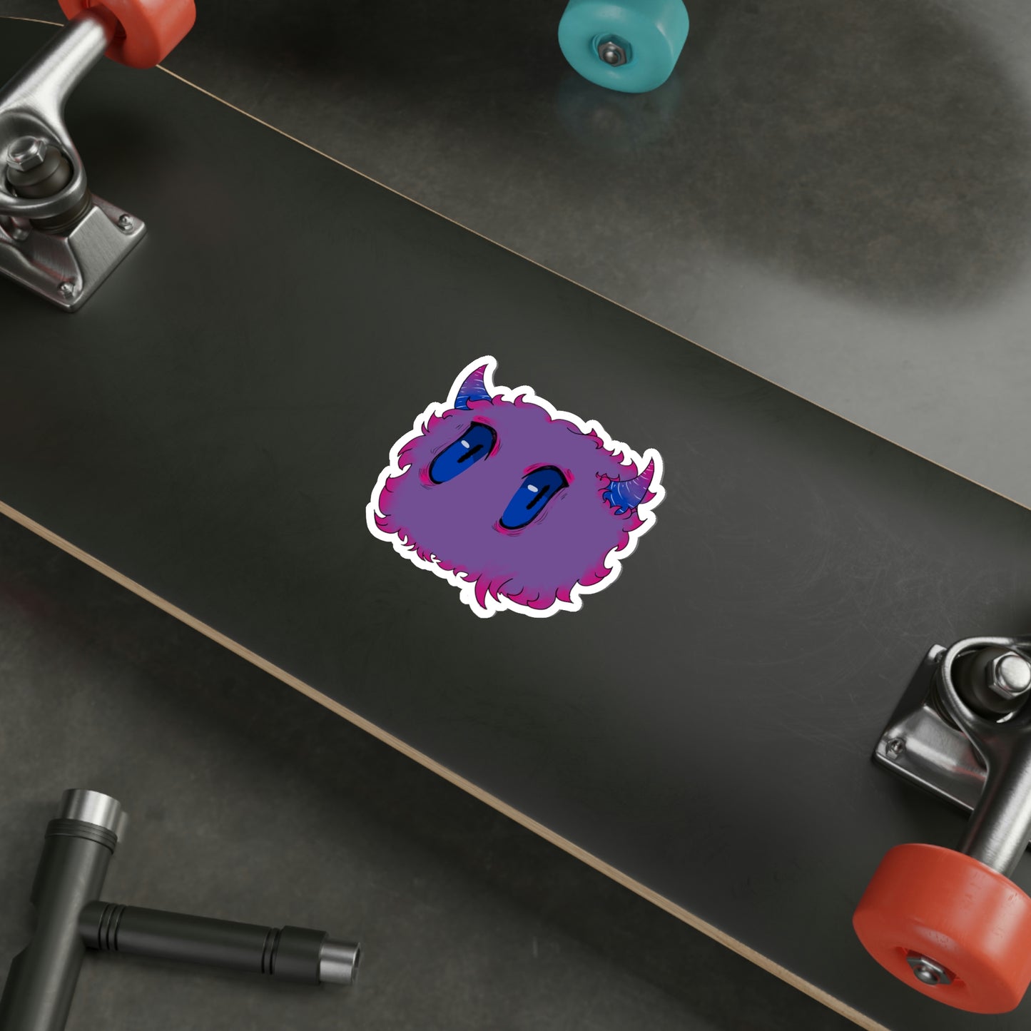 Fluffy Monster Sticker - Bisexual