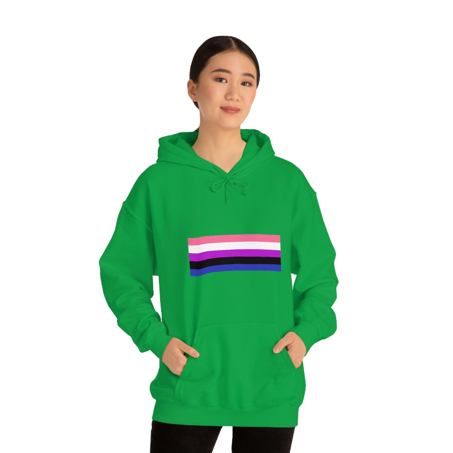 Genderfluid Flag Hooded Sweatshirt