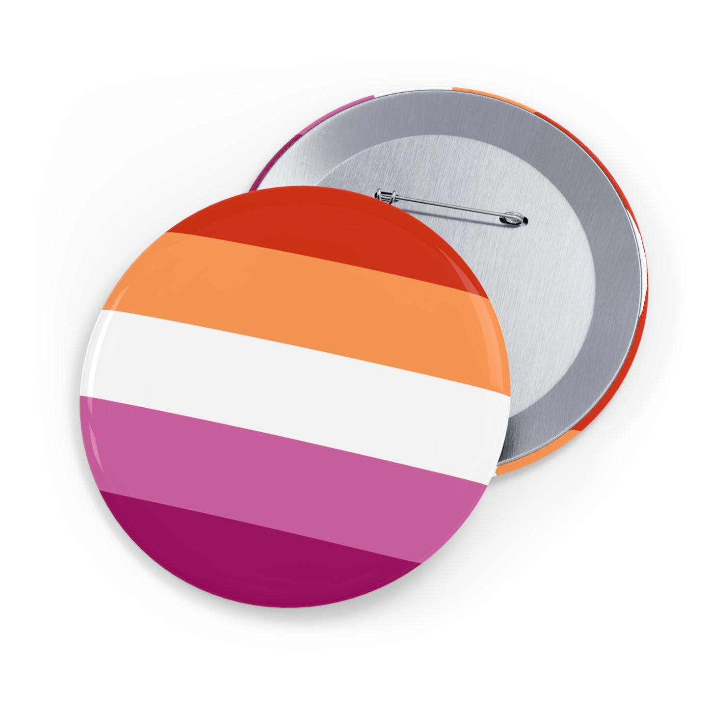 Lesbian Pride Flag Round Pins