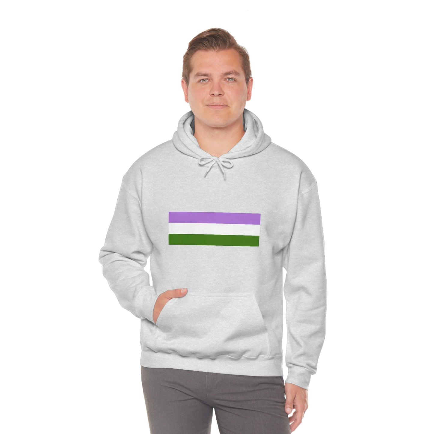 Genderqueer Flag Hooded Sweatshirt