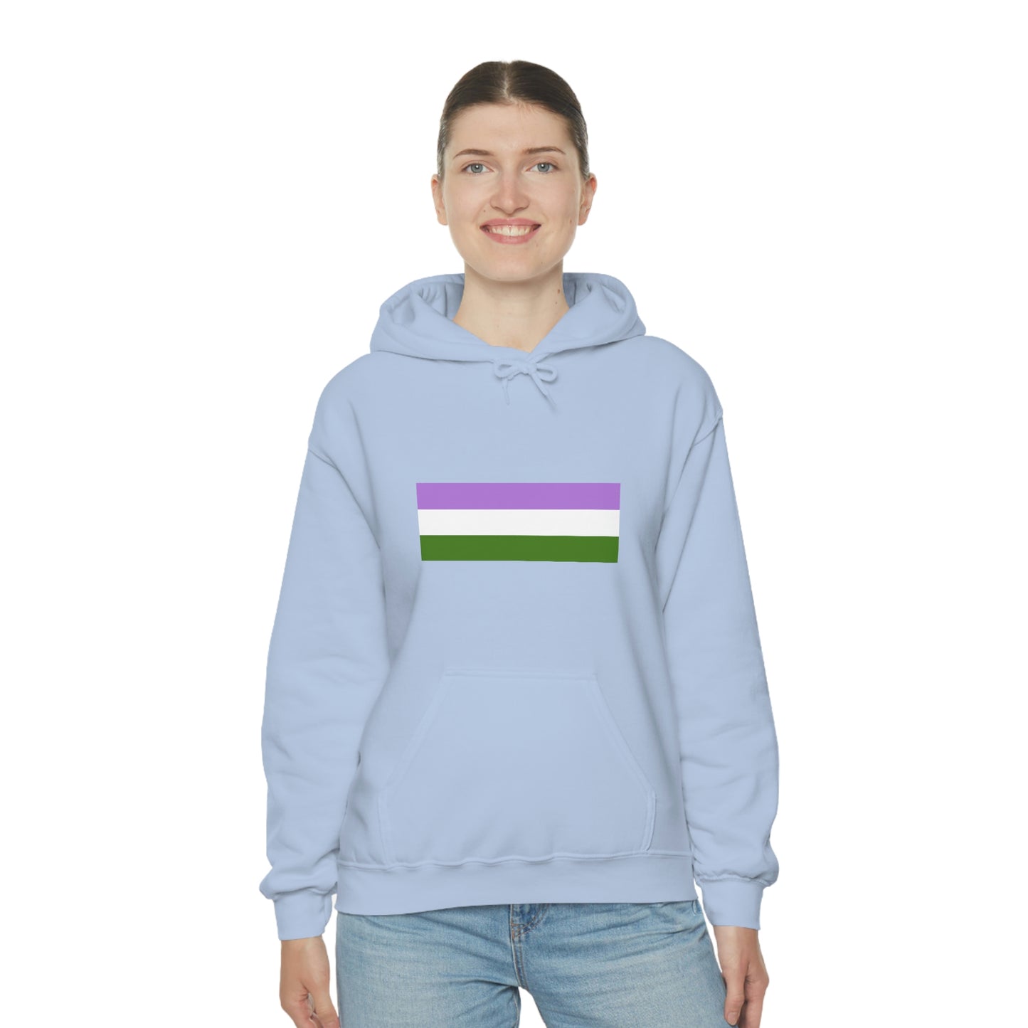 Genderqueer Flag Hooded Sweatshirt