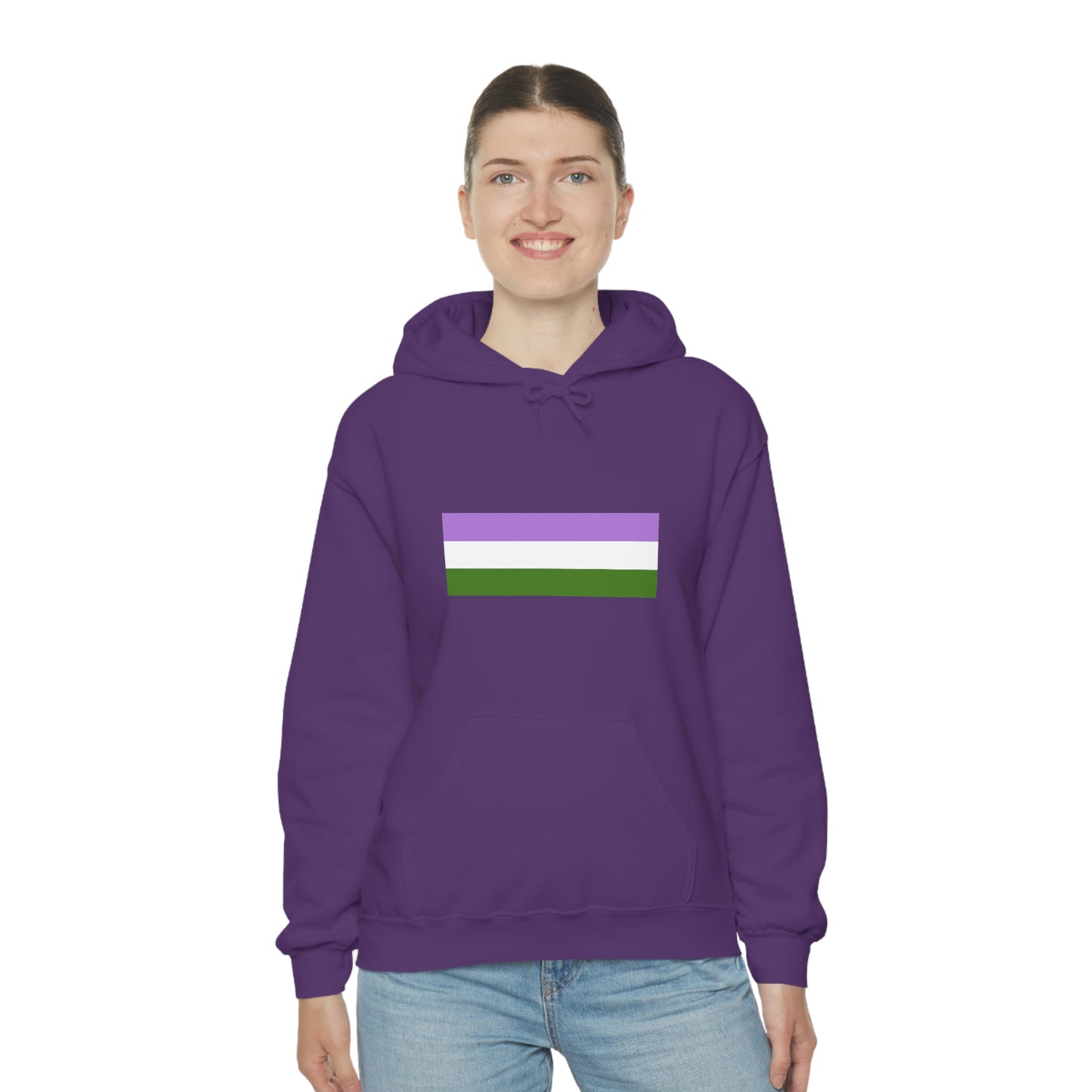 Genderqueer Flag Hooded Sweatshirt